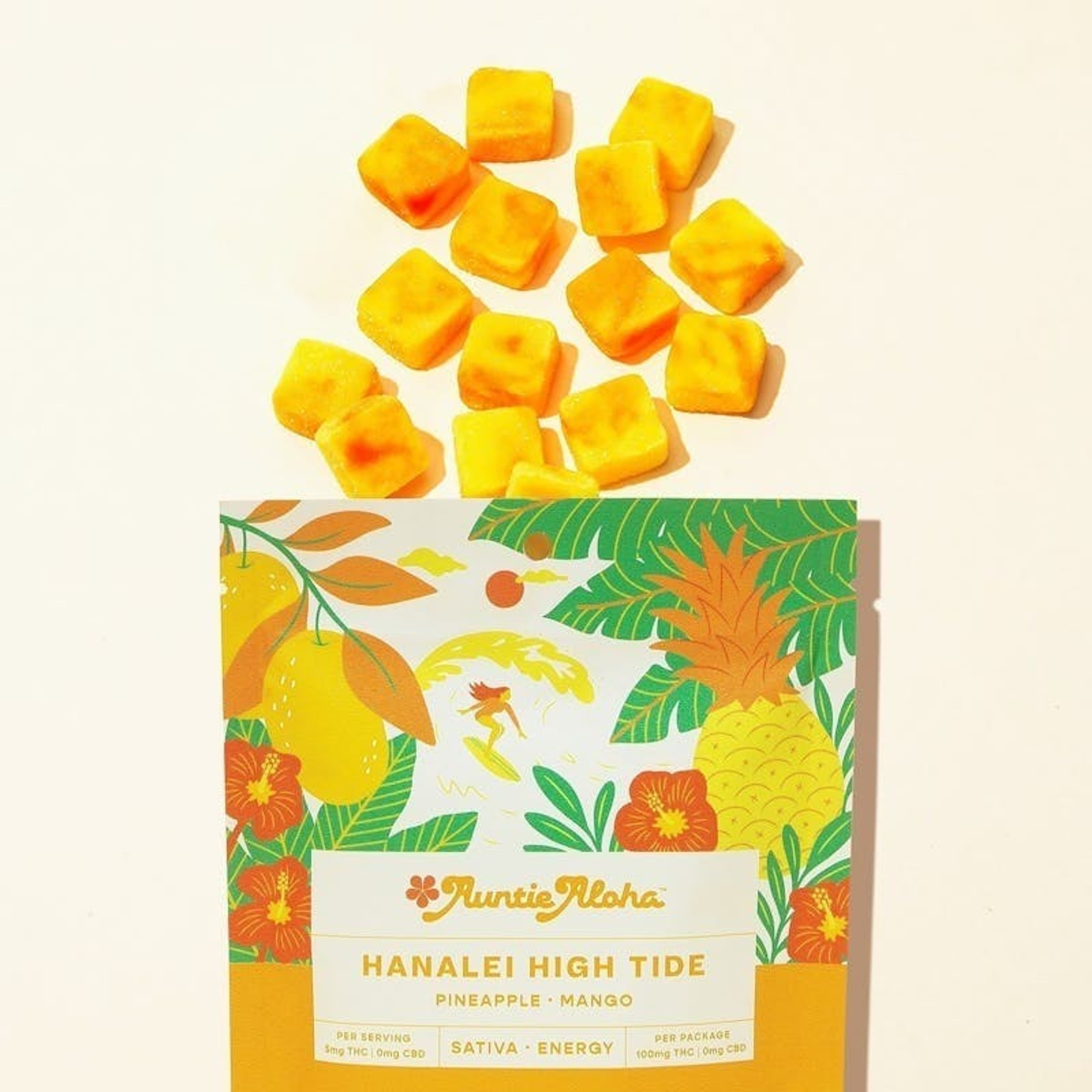 Hanalei High Tide 100mg 20pk - Auntie Aloha - - $17.50 - Edibles