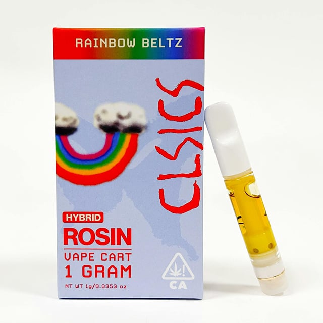 CLSICS: Rainbow Beltz - Live Rosin Vape Cartridge 1g