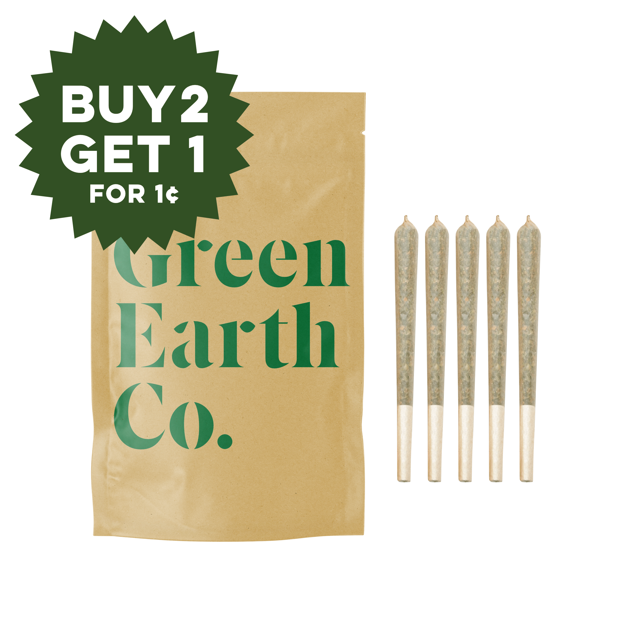 GEC Mellows | Gelato 41 Pre Roll 5-Pack - 5g - Green Earth Co. -  - $14.60 - Pre-Rolls