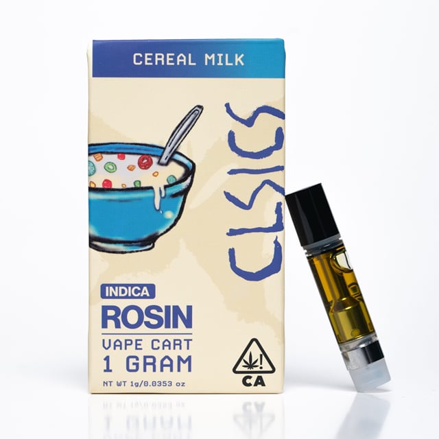 Cereal Milk - Live Rosin - 510 Vape Cartridge -1g - Indica
