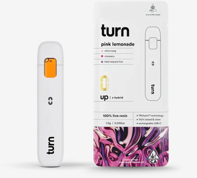 Pink Lemonade (S) Live Resin AIO - 1g - Turn - Pink Lemonade (S) - $38.60 - Cartridges