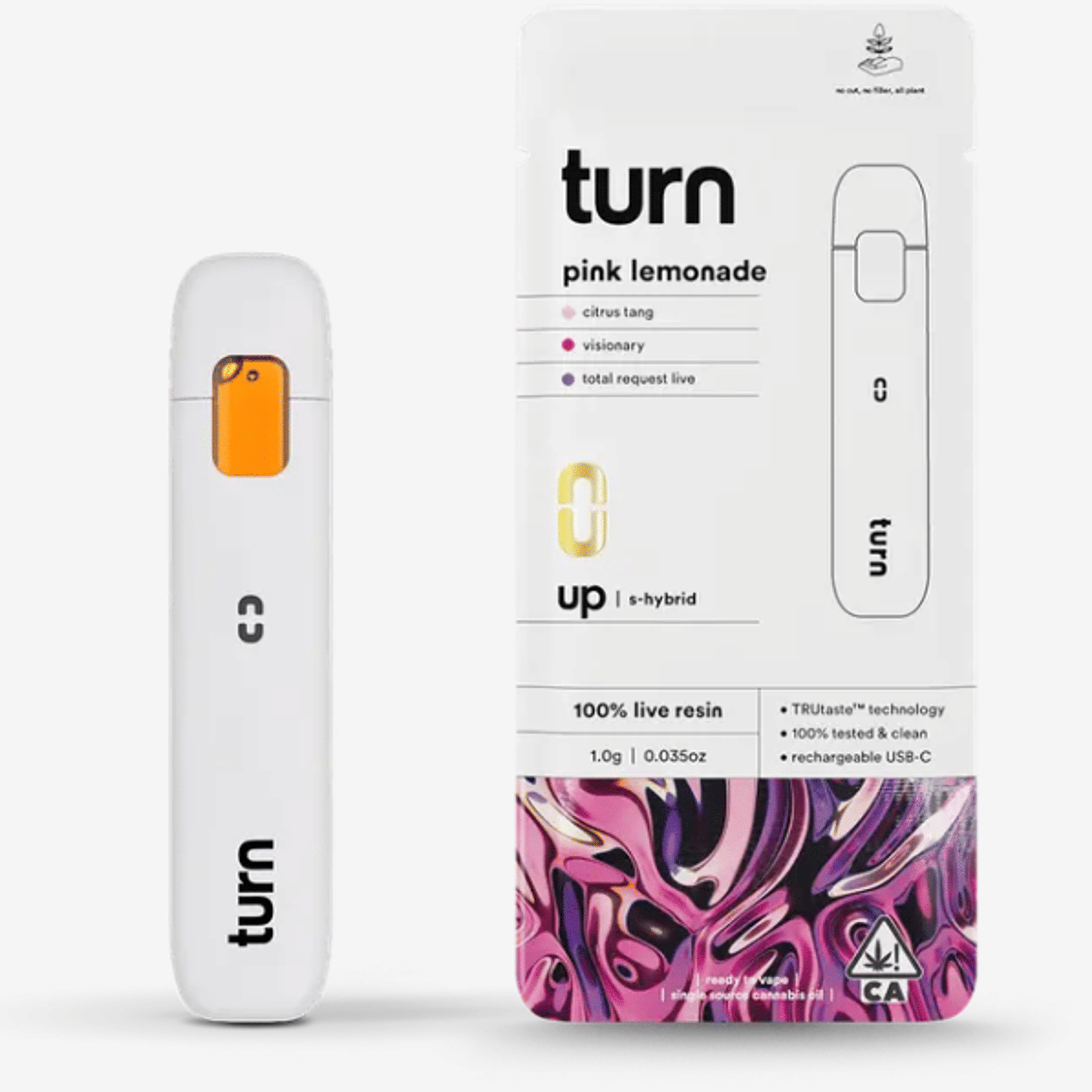 Pink Lemonade (S) Live Resin AIO - 1g - Turn - Pink Lemonade (S) - $38.60 - Cartridges