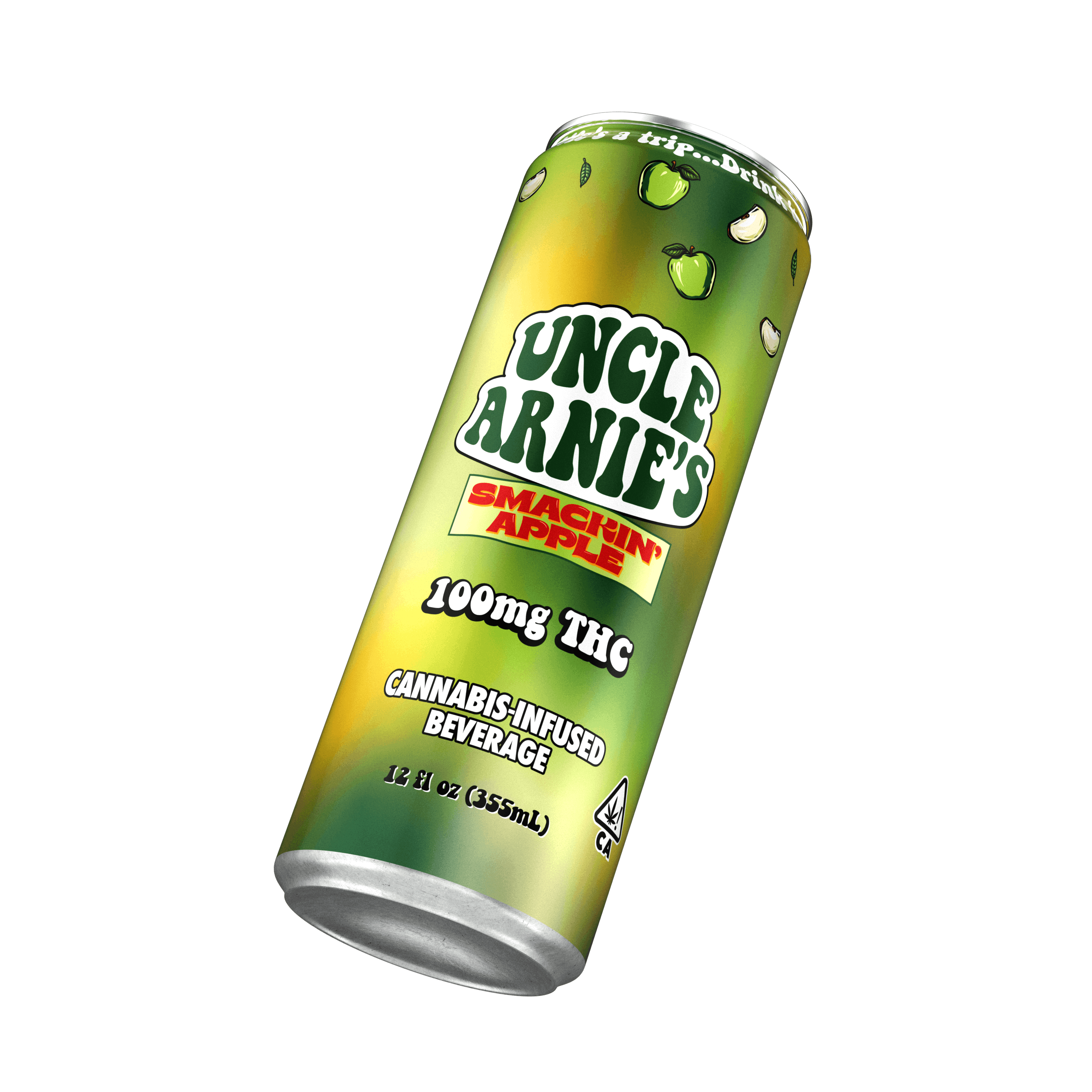 Smackin' Apple - Beverage - Uncle Arnies - 12oz (100mg) - $11.99 - Edibles