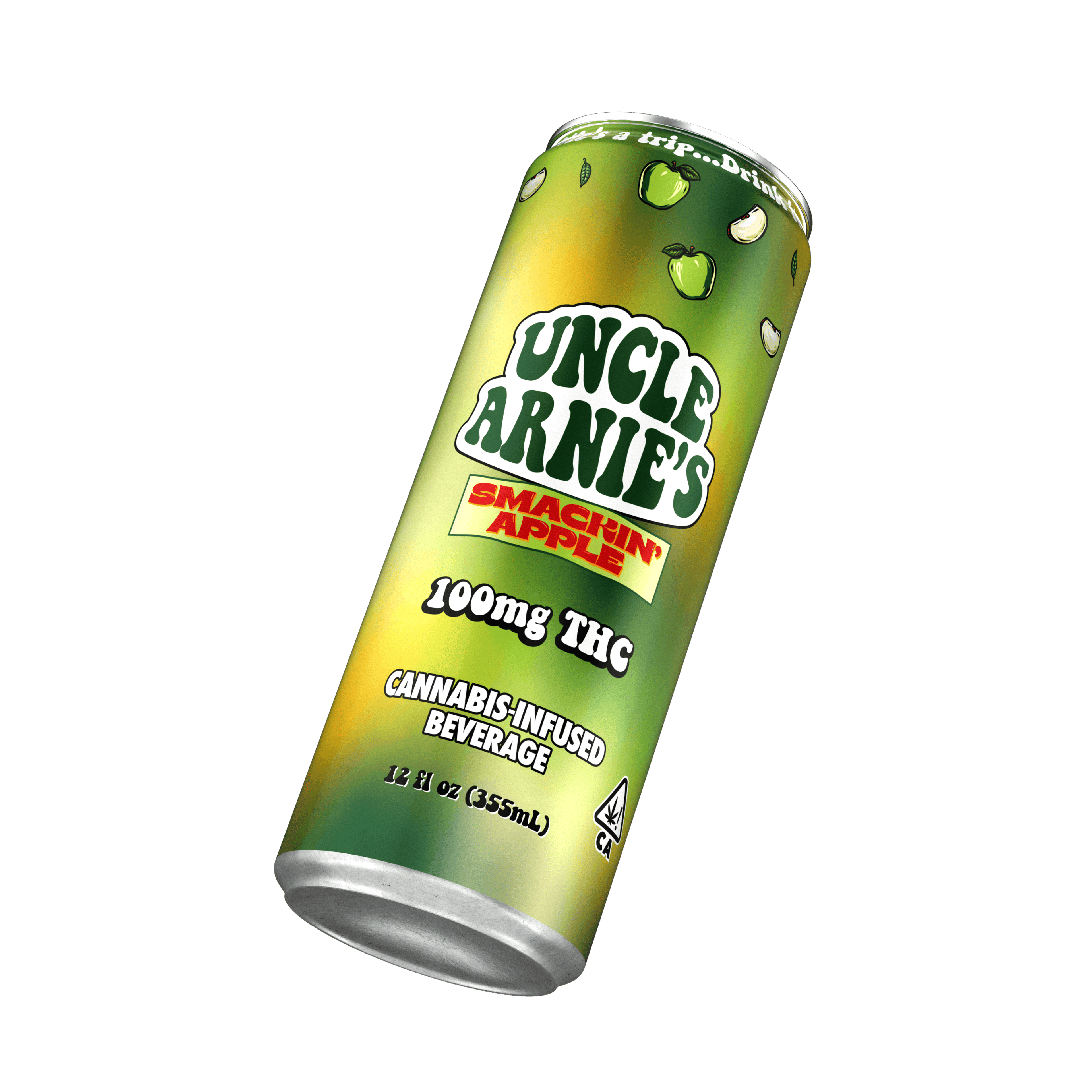 Smackin' Apple - Beverage - Uncle Arnies - 12oz (100mg) - $11.99 - Edibles