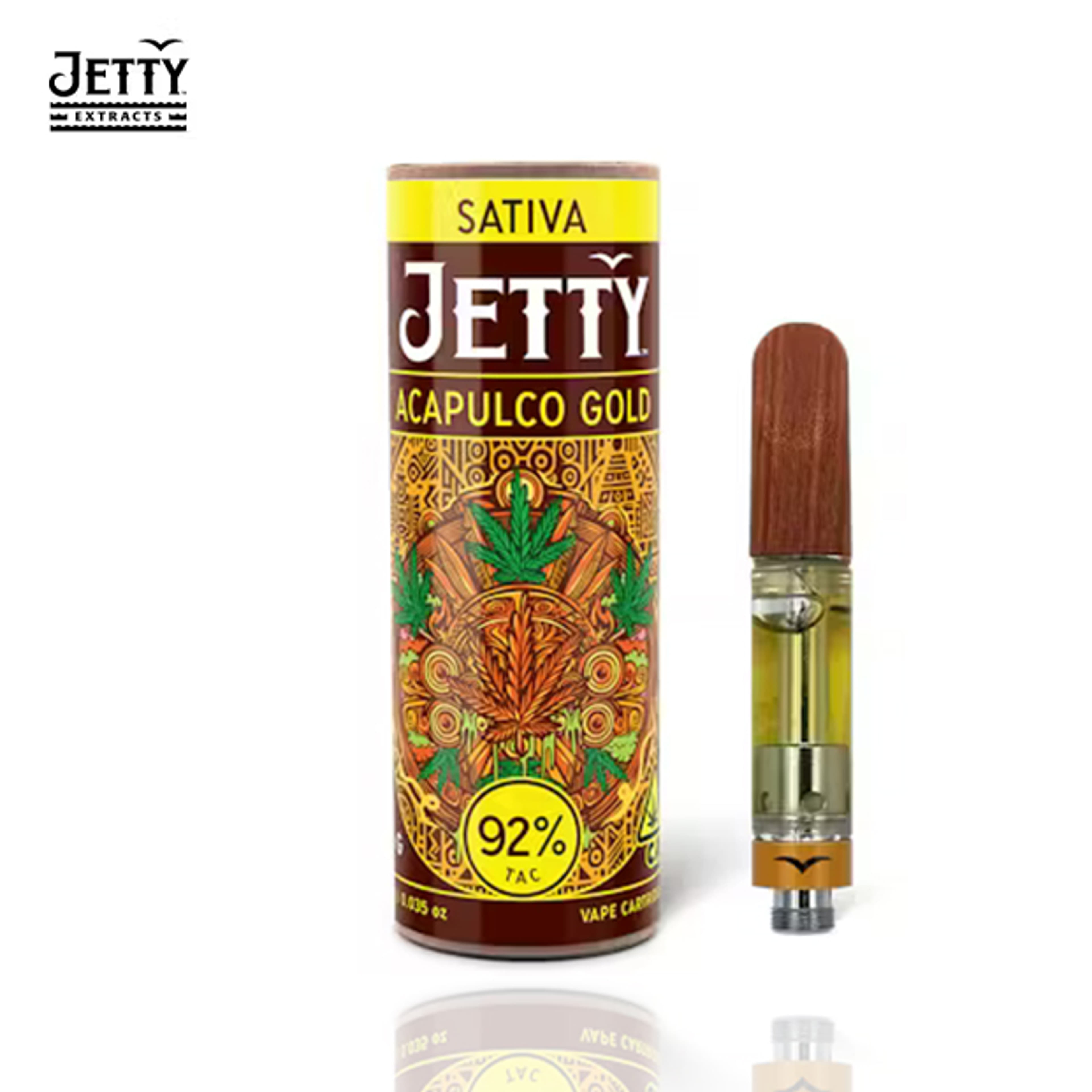 Jetty - Acapulco Gold - High THC Cart - 1g - Jetty Extracts - - $24.99 - 510 Cartridges