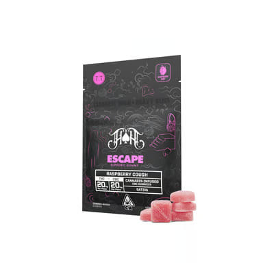 Raspberry Cough - 1:1 THC:CBC Gummies - 100mg - Heavy Hitters - Raspberry Cough - $23 - Gummies