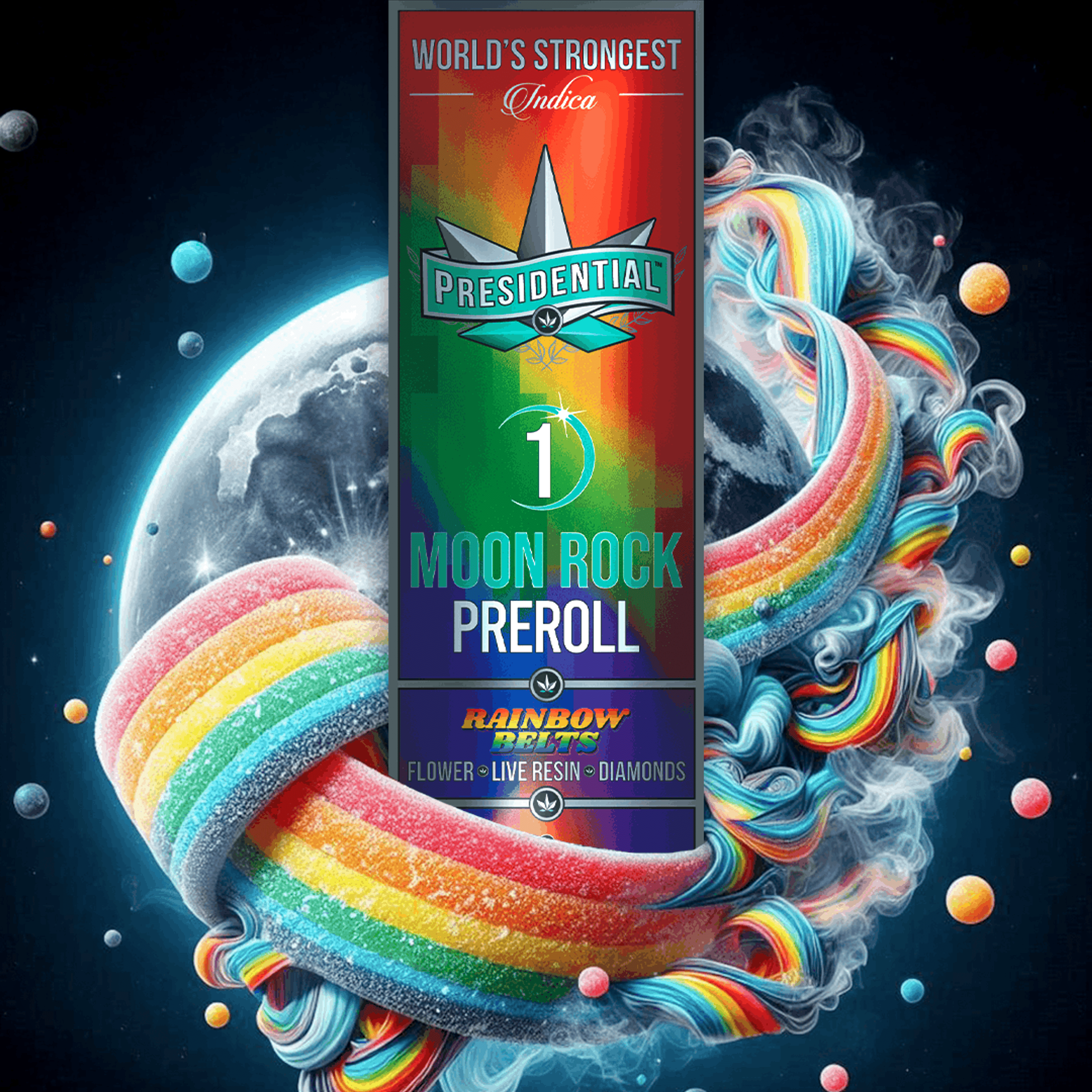 Presidential Moon Rock Preroll -Rainbow Belts - PRESIDENTIAL - - $13 - Pre-Rolls
