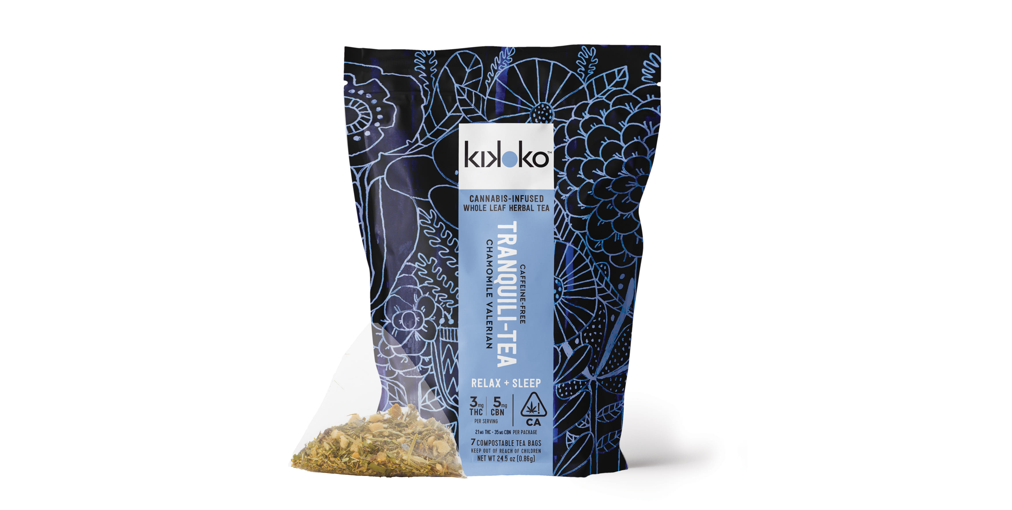 KIKOKO — Tranquili-Tea - 21mg THC/ 35mg CBN (7 tea bags)