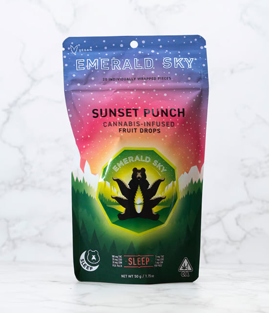 Sleep Sunset Punch - Hard fruit Drops - 20ct - 100mg - Indica