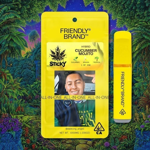 Cucumber Mojito (H) - Sticky - Nu-Resin AIO 1g - Friendly Brand - Cucumber Mojito (H) - $45 - Cartridges