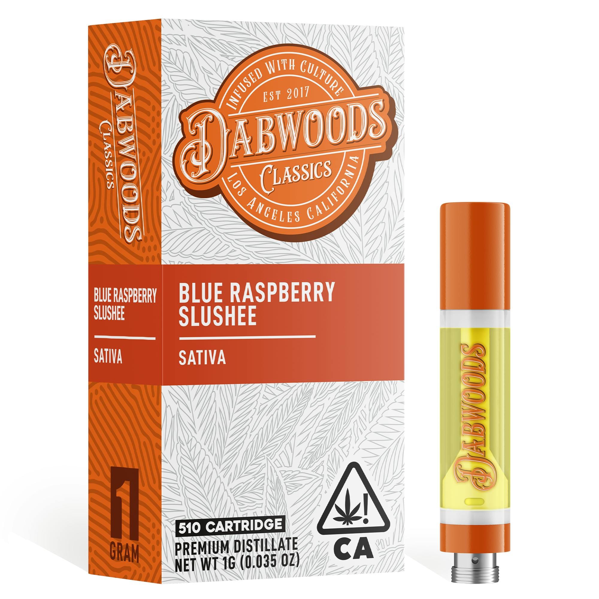 Blue Raspberry Slushee 1G Cart - Dabwoods -  - $18 - Cartridge