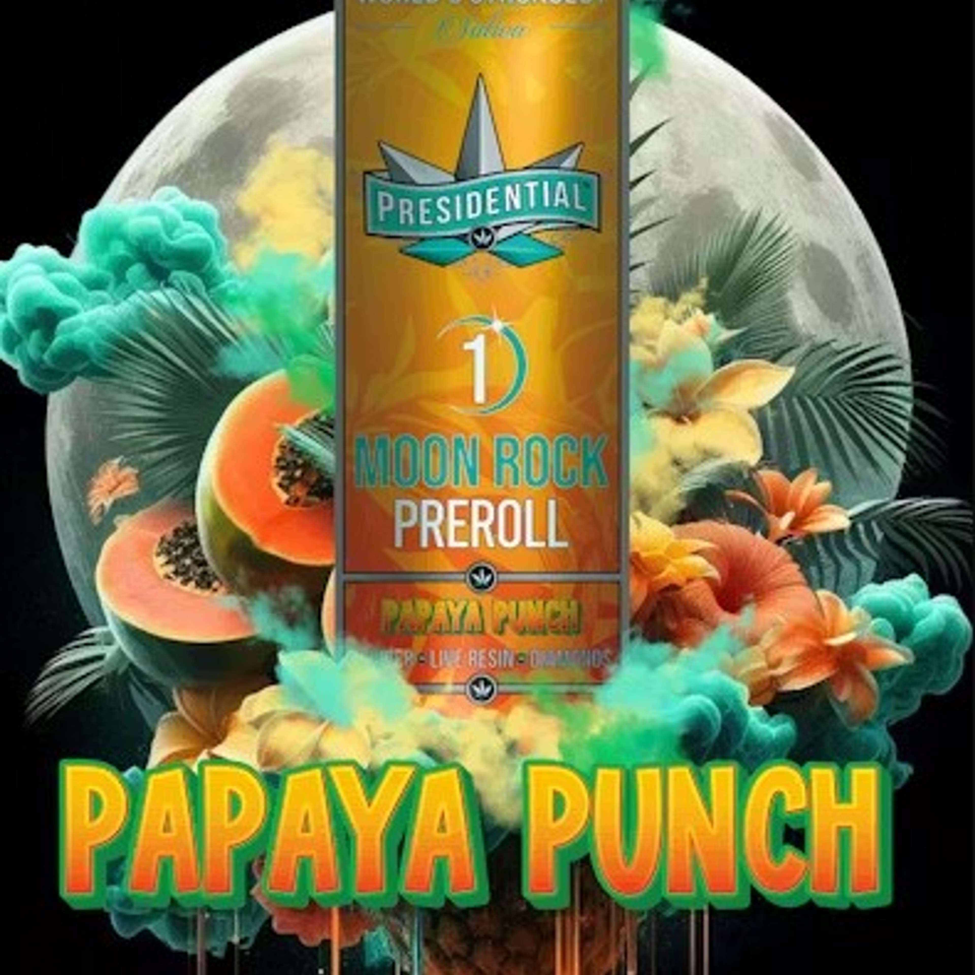 Presidential - Papaya Punch - Moon Rock Pre-Roll - 1g - Presidential - Pre-Roll - $12.99 - Pre-Rolls