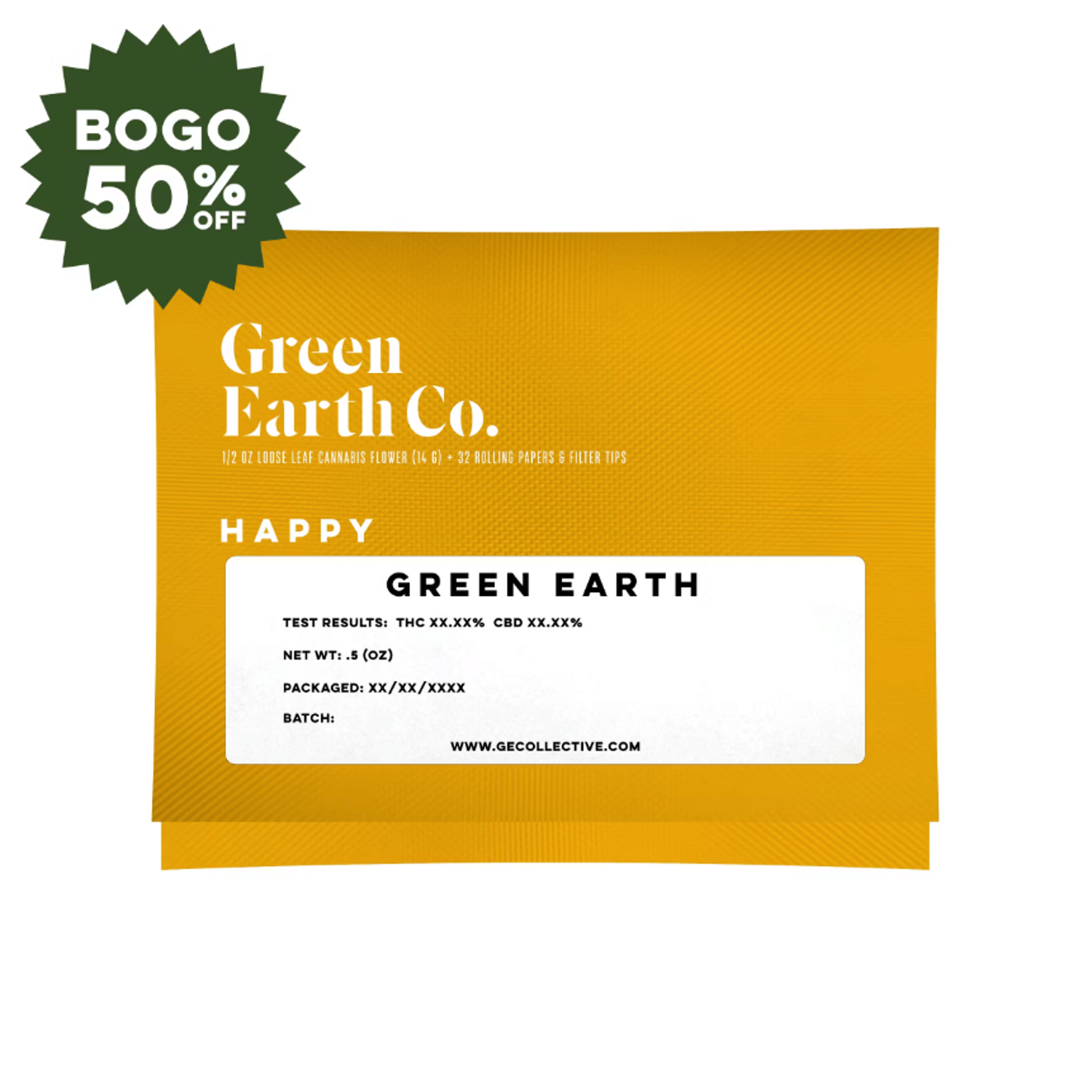 Green Earth: Apple Tartz Loose Leaf Pouch 1/2 oz. Shake - 14g - Green Earth Co. - - $35 - Flower