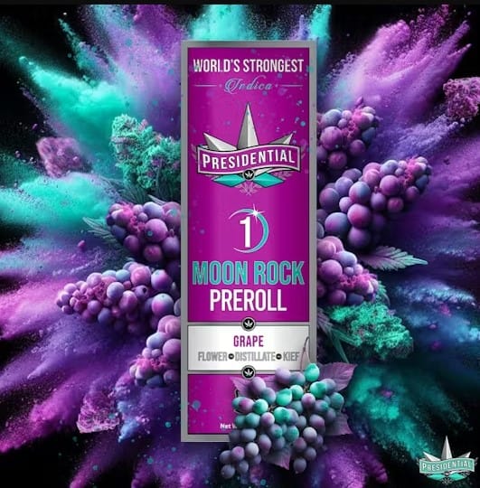 Presidential - Grape - Moon Rock Pre-Roll - 1g - Presidential -  - $12.99 - Pre-Rolls