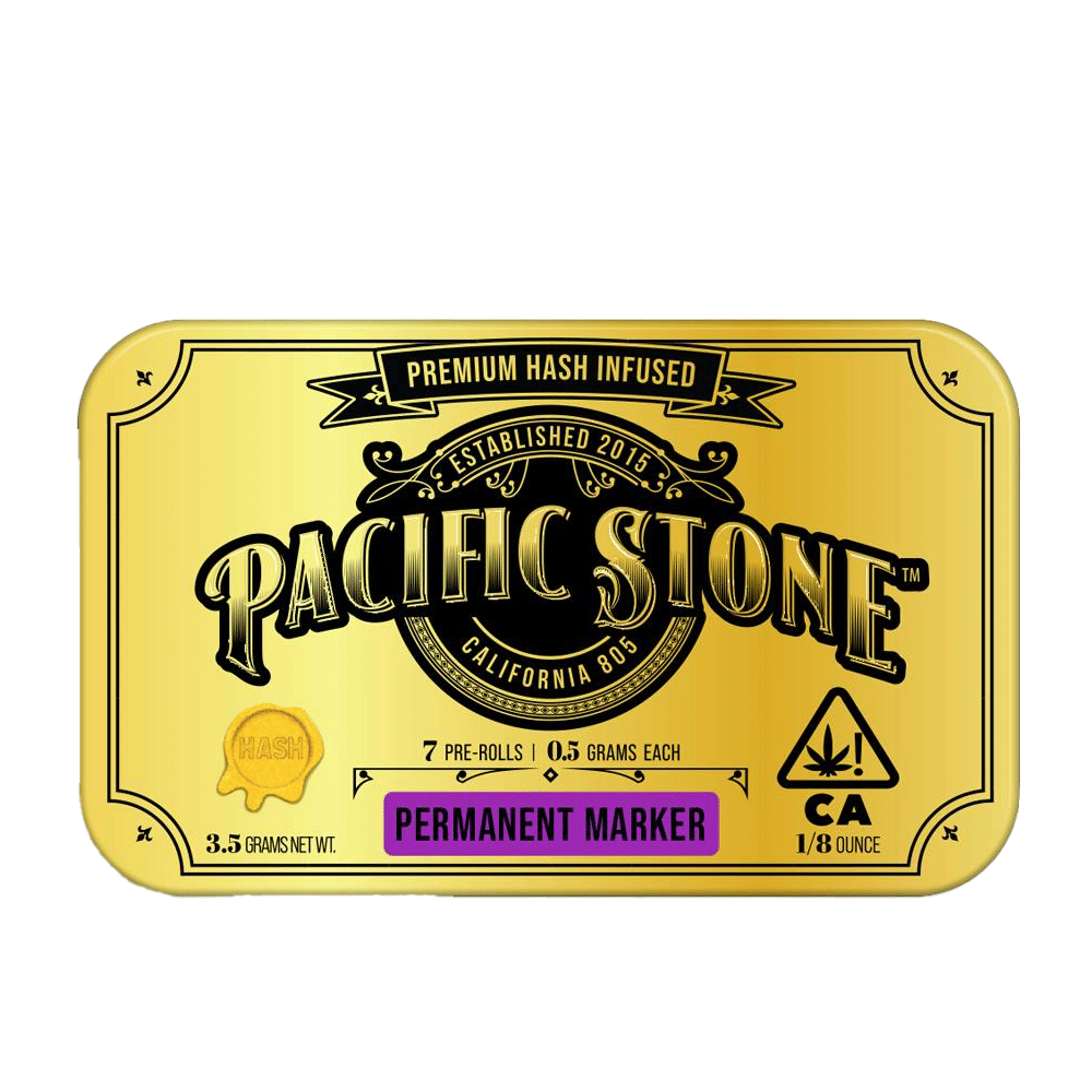 Permanent Marker Hash Infused Pre-Rolls (7Pk) (3.5G) - Pacific Stone - (7Pk) (3.5G) - $30 - Preroll
