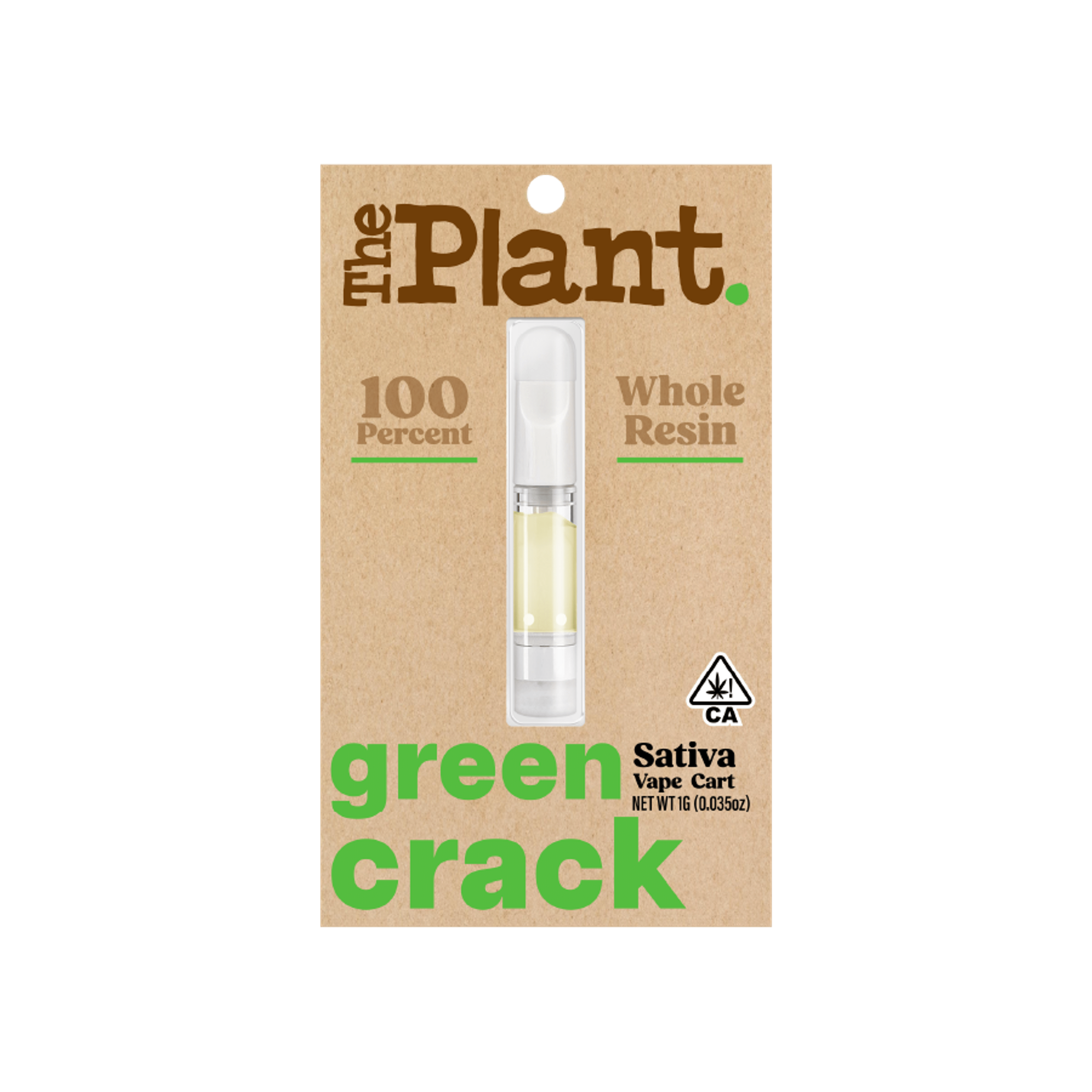 Green Crack - 1g Whole Resin Cart - The Plant - 1g Cart - Sativa - $27 - 510 Cartridges