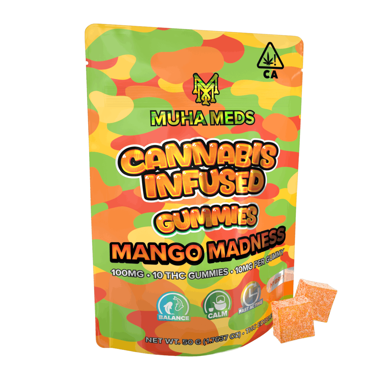 MANGO MADNESS GUMMIES 10PK - MUHA MEDS -  - $6.45 - Edible (weight - each)