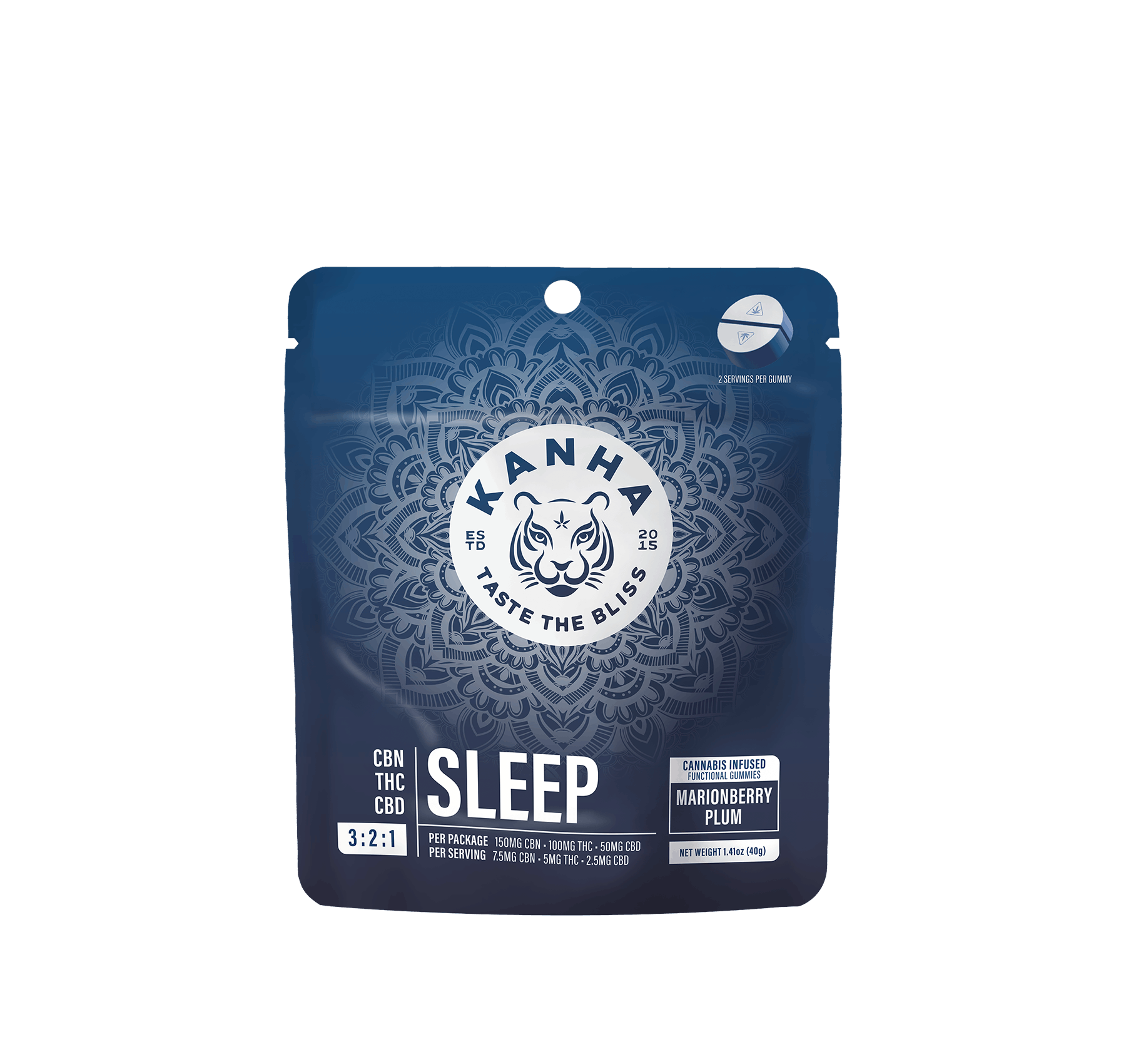 ***SLEEP 3:2:1 Marionberry Plum - 100mg - Kanha NANO - 100mg Mixed Gummies - $22 - Gummies