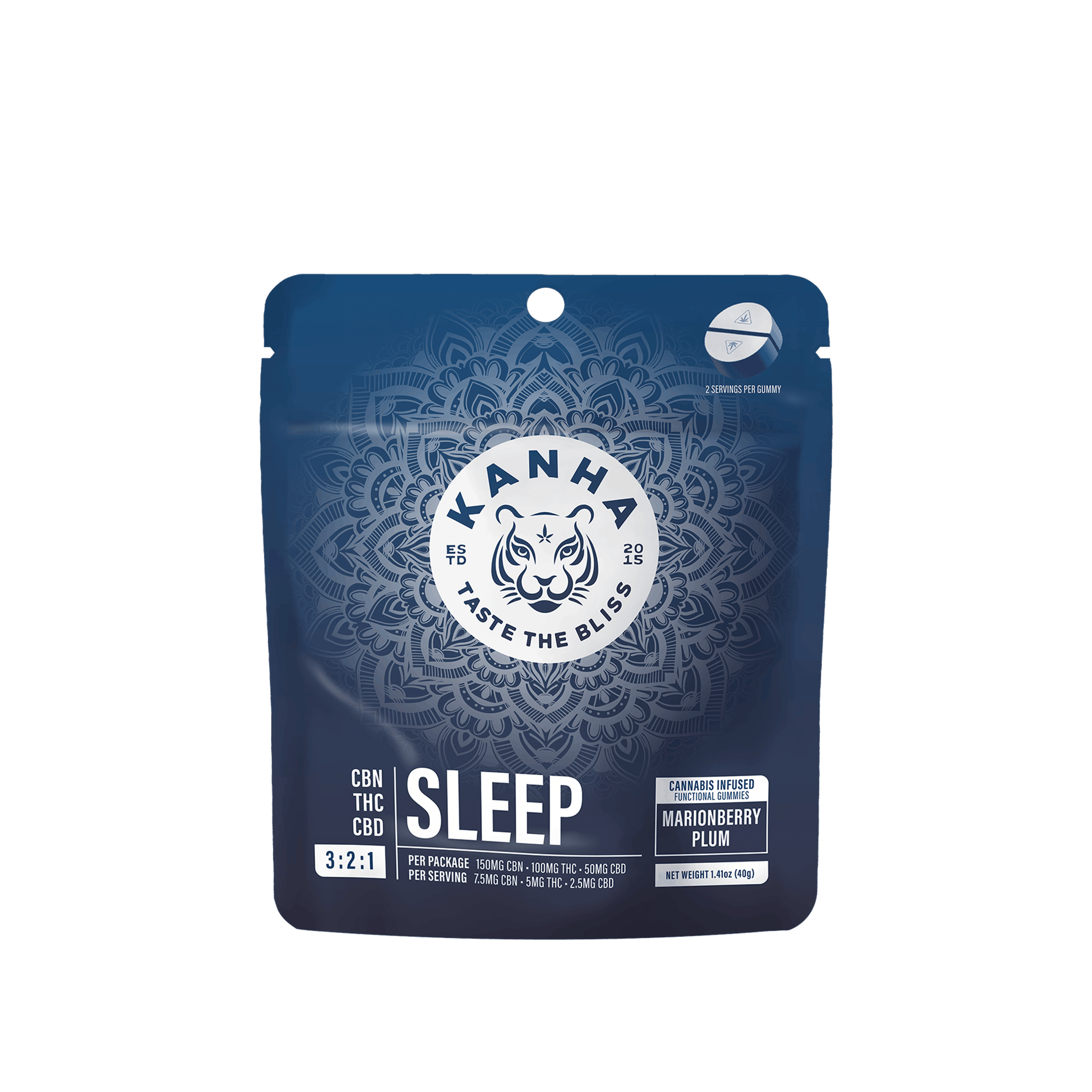 ***SLEEP 3:2:1 Marionberry Plum - 100mg - Kanha NANO - 100mg Mixed Gummies - $22 - Gummies