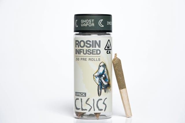 Ghost Vapor (I) - 5Pk .5g Rosin Infused Pre Rolls