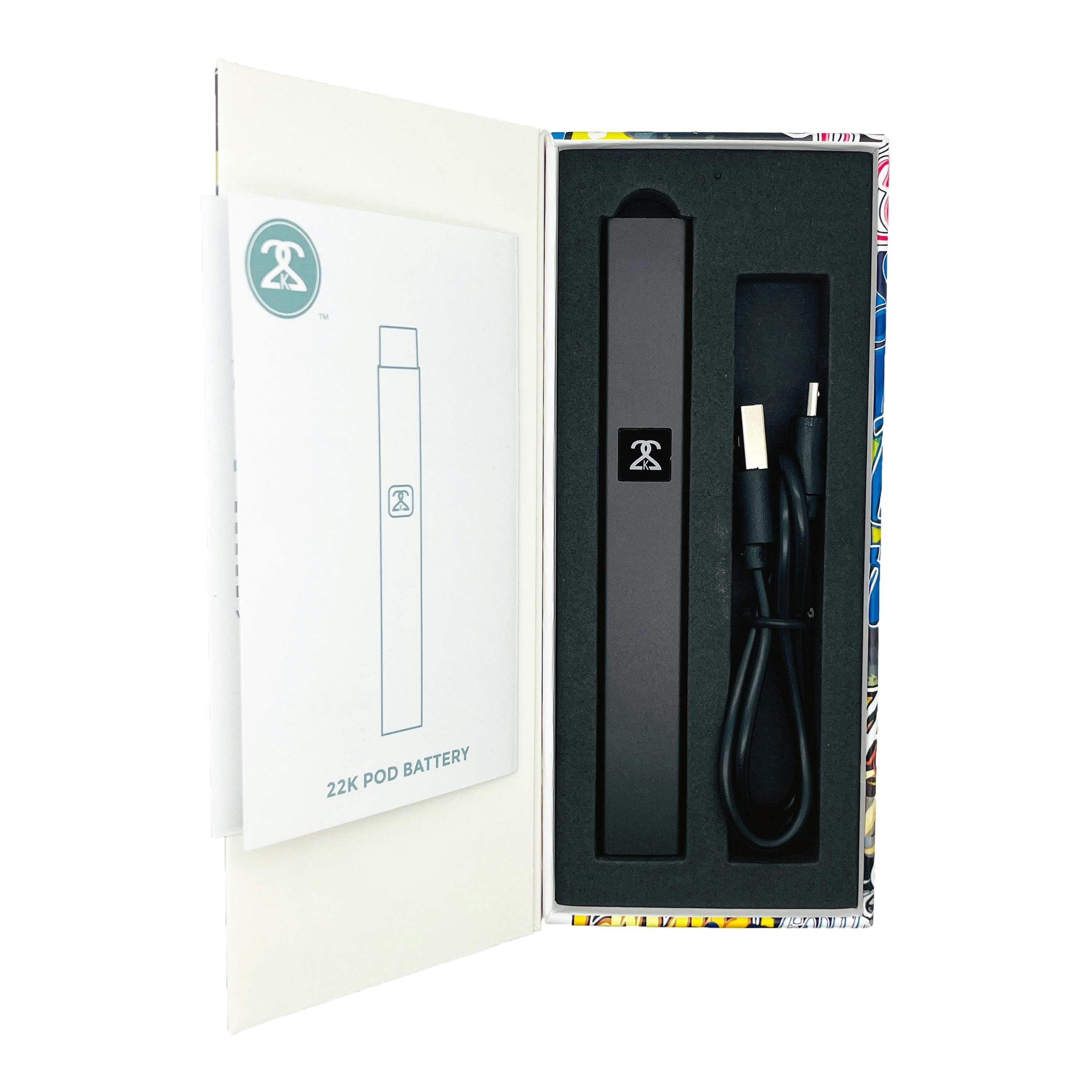 Variable Voltage Mini Pro Pod Battery  (Black) - Twenty Two K / 22k -  - $25 - Paraphernalia