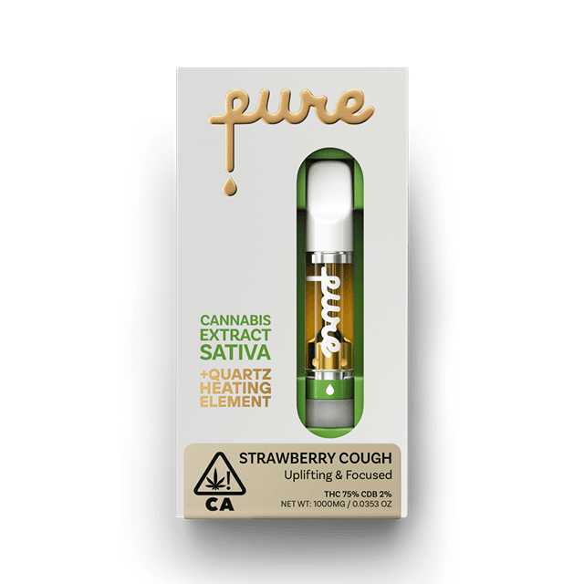 Pure - QuartzCore 1g Cannabis Extract Cartridge - Strawberry Cough