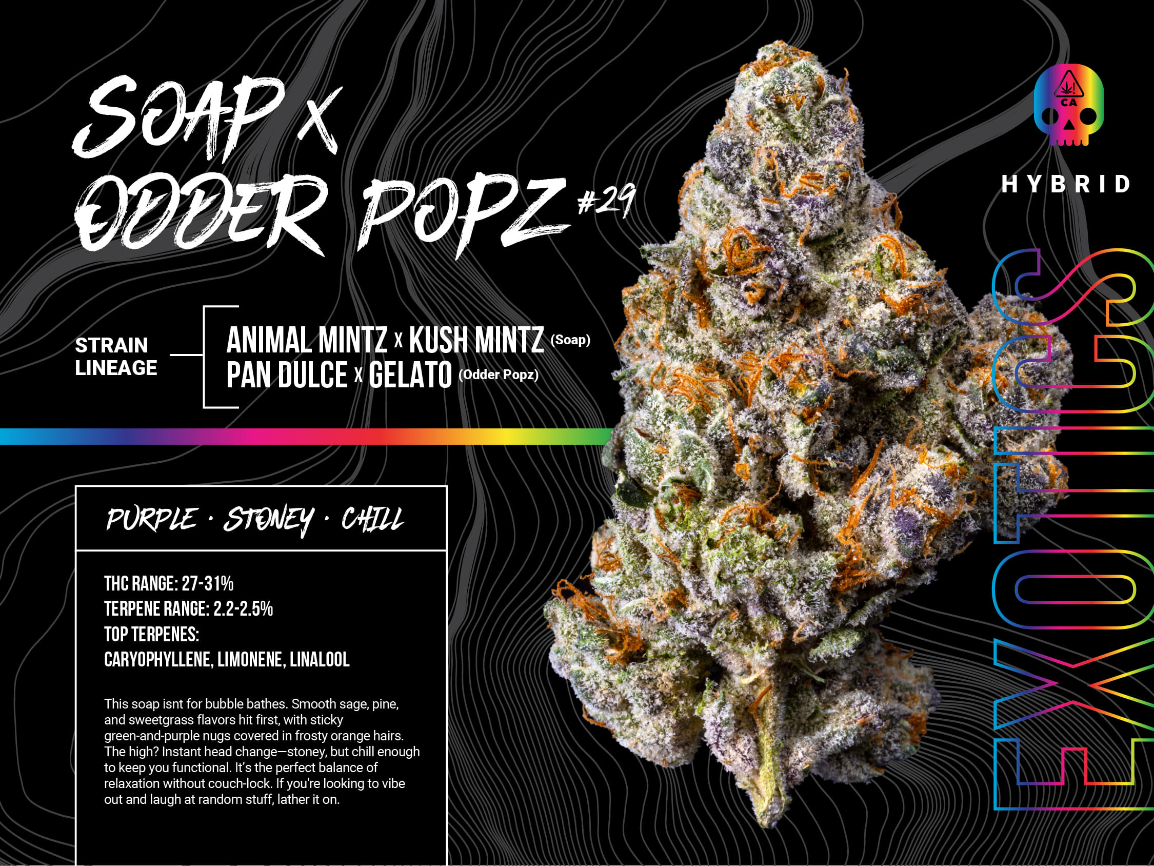 SOAP X ODDER POPZ #29 3.5G JAR - BOSKY -  - $37.75 - Flowers