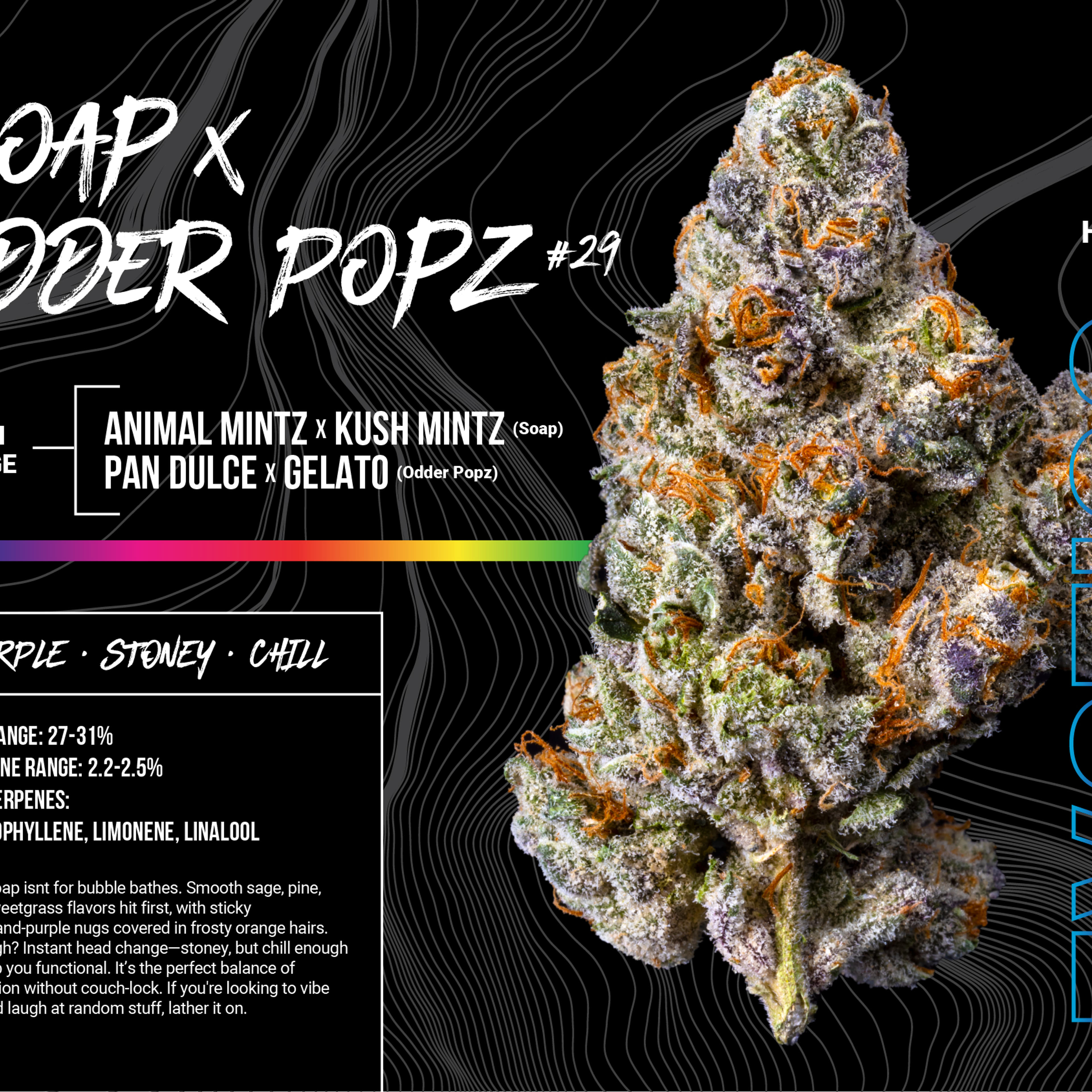 SOAP X ODDER POPZ #29 3.5G JAR - BOSKY - - $37.75 - Flowers