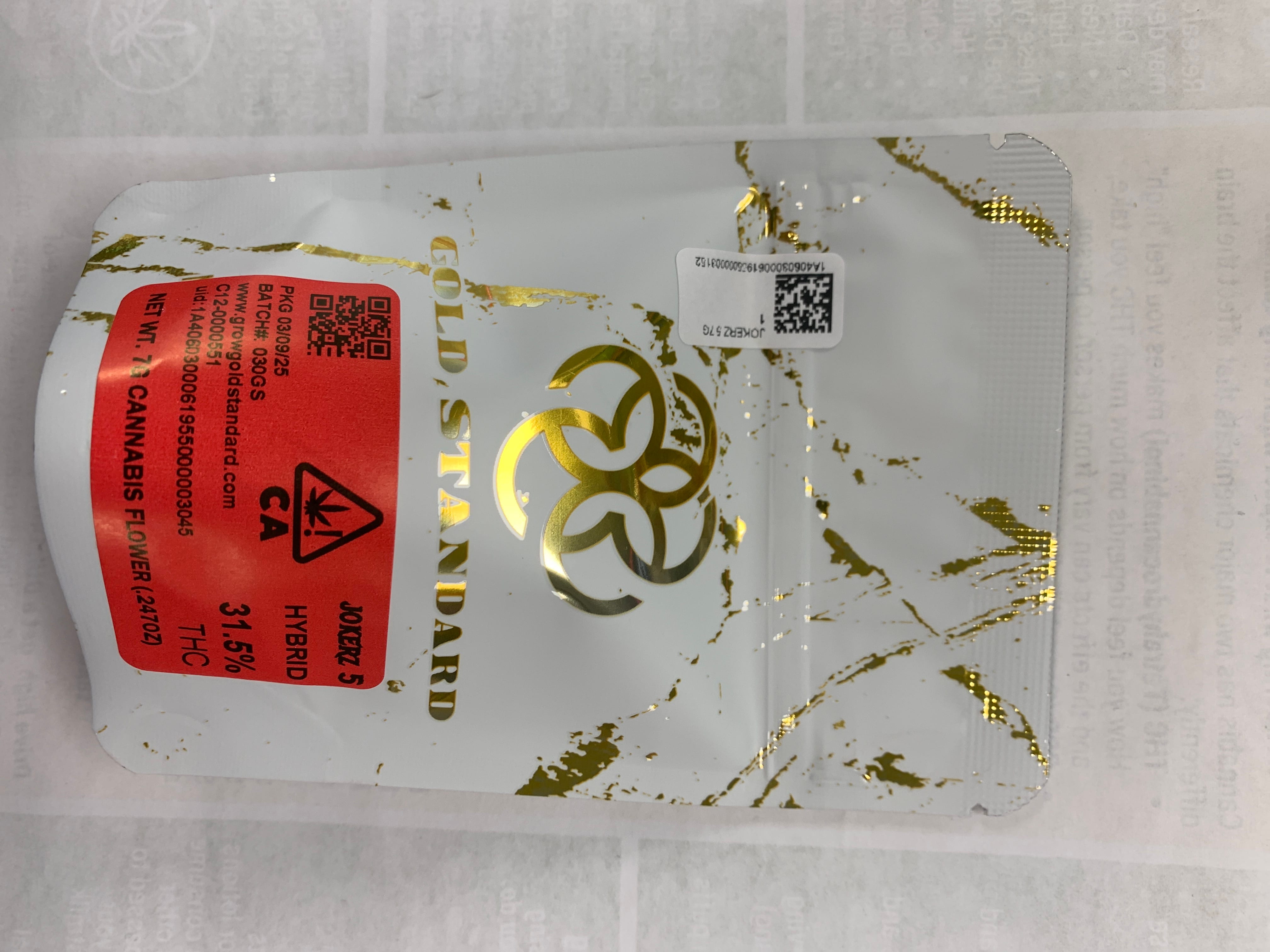 JOKERZ 5 7G - GOLD STANDARD -  - $16.12 - Flower