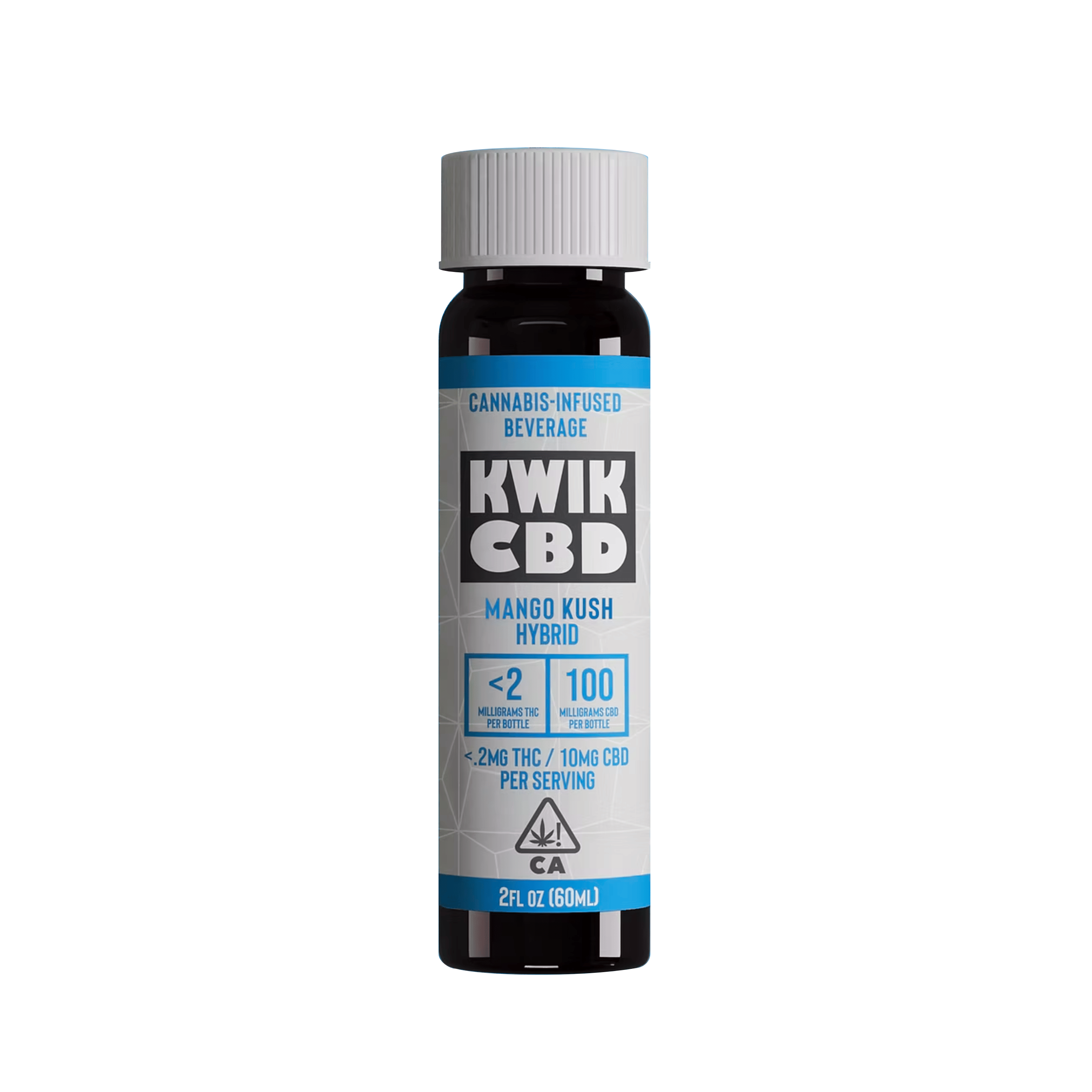 Kwik CBD | Mango Kush Infused Beverage Shot 2 fl oz - 100mg - Manzanita Naturals -  - $12 - Beverages/Drinks