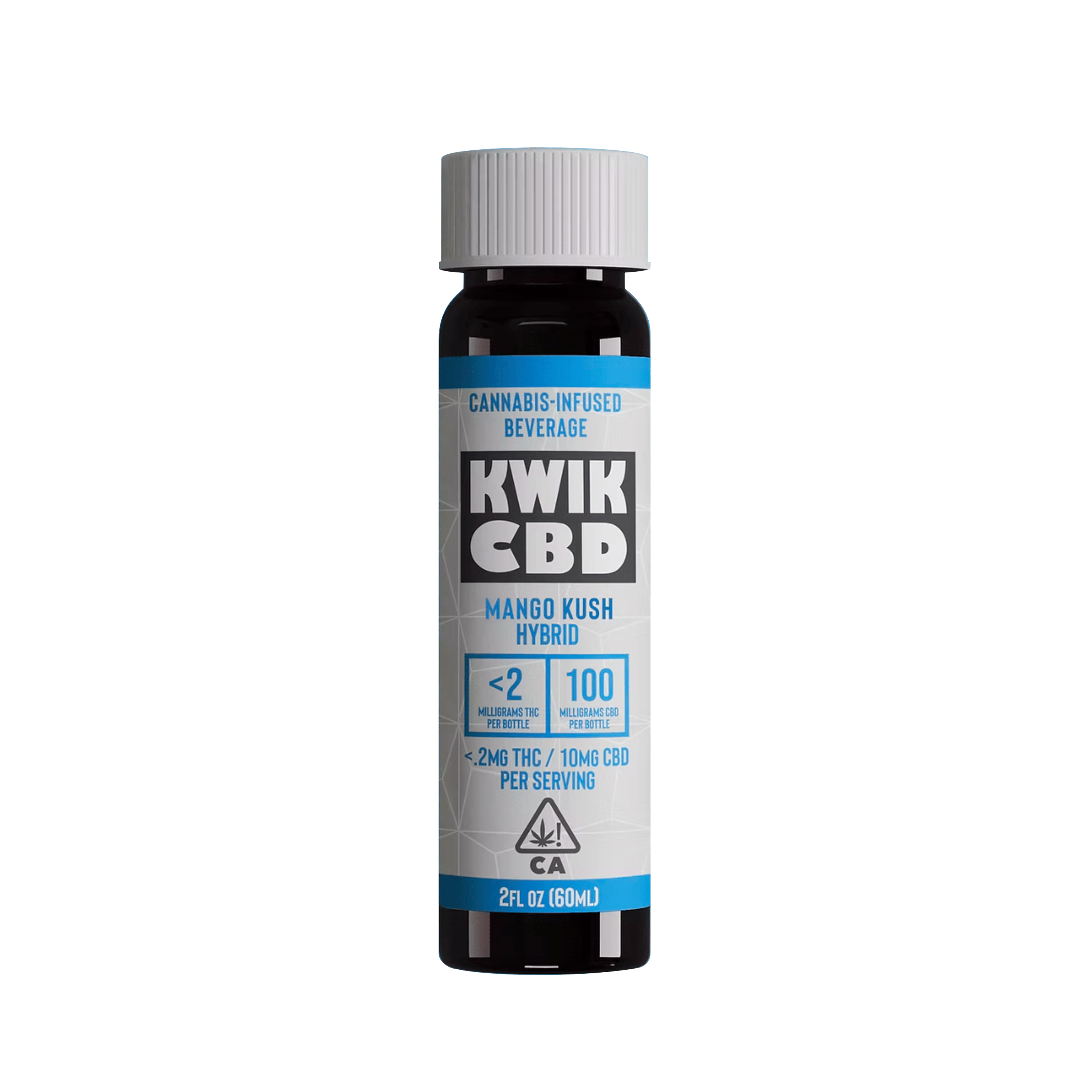 Kwik CBD | Mango Kush Infused Beverage Shot 2 fl oz - 100mg - Manzanita Naturals - - $12 - Beverages/Drinks