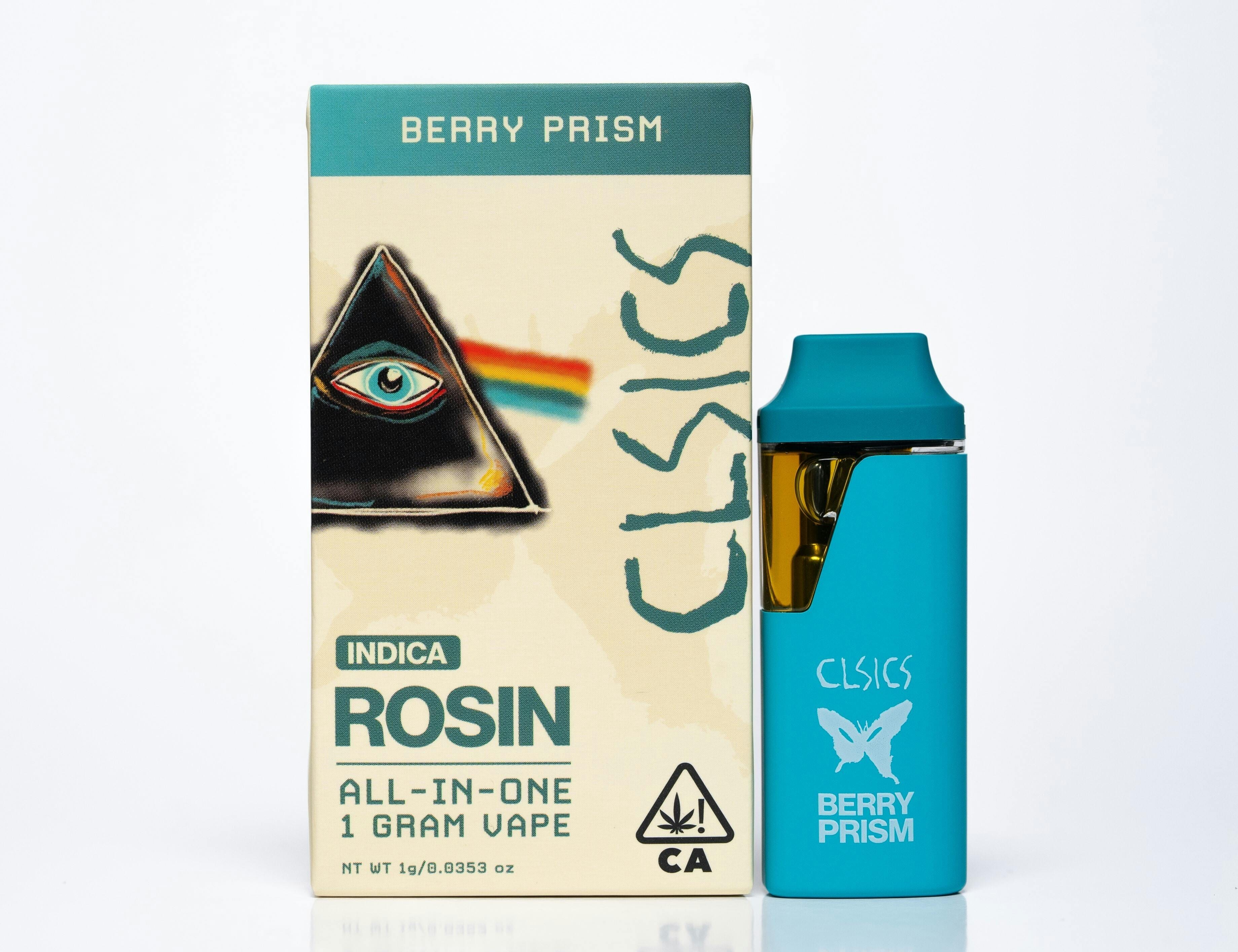 Berry Prism - LIVE ROSIN ALL IN ONE VAPE 1g - CLSICS Rosin & Rosin Infused Pre Rolls -  - $39.61 - Vapes