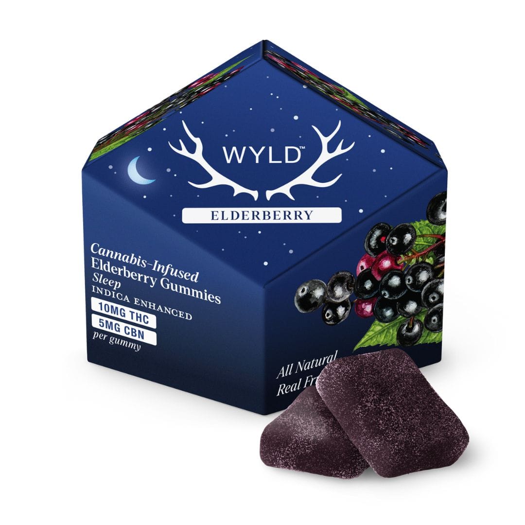 Elderberry 2:1 CBN Gummies 100mg - Wyld -  - $20.24 - Edible