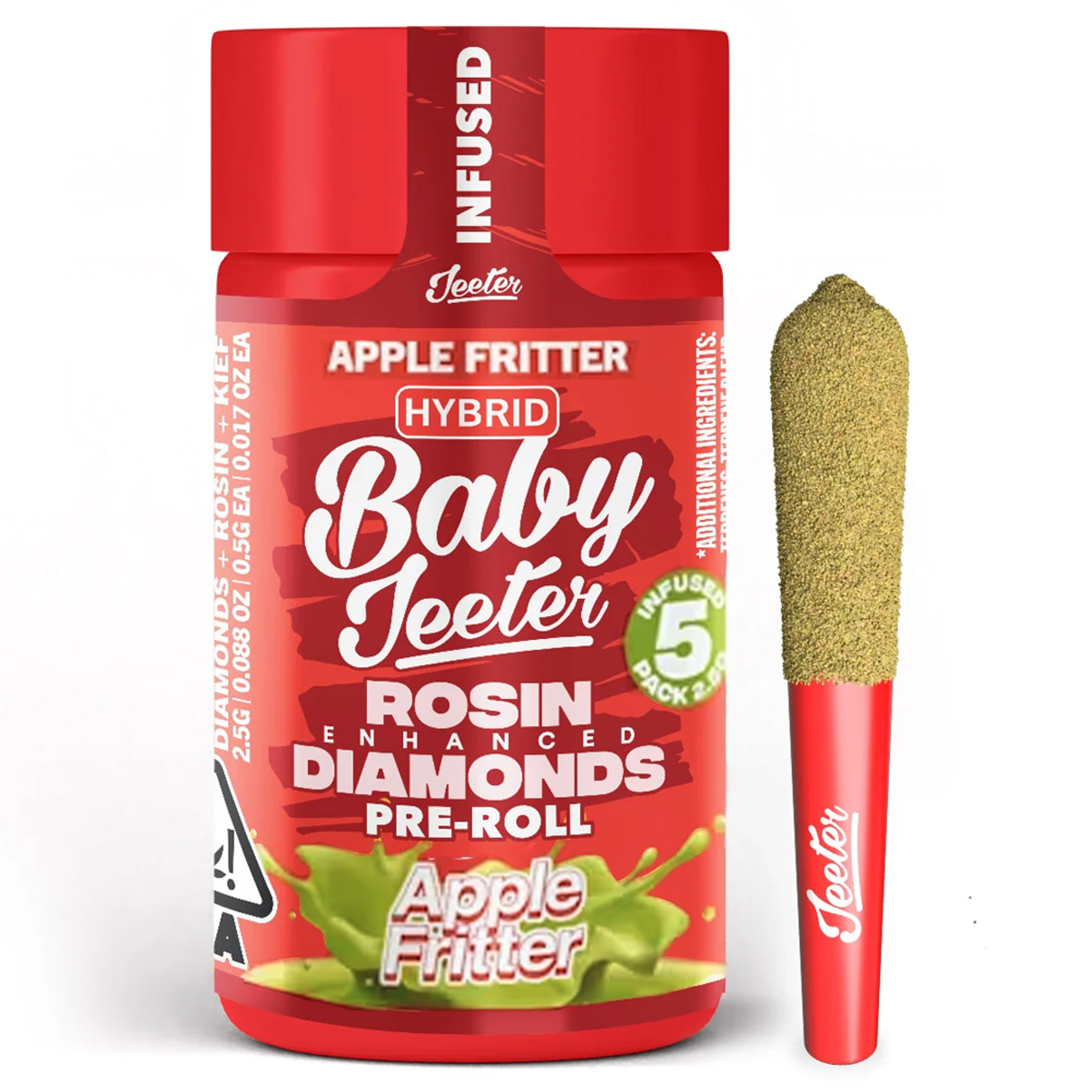 Apple Fritter (H) - Baby Infused 5pk *SPECIAL PRICING* - Jeeter - Apple Fritter (H) - $30 - Pre-Rolls