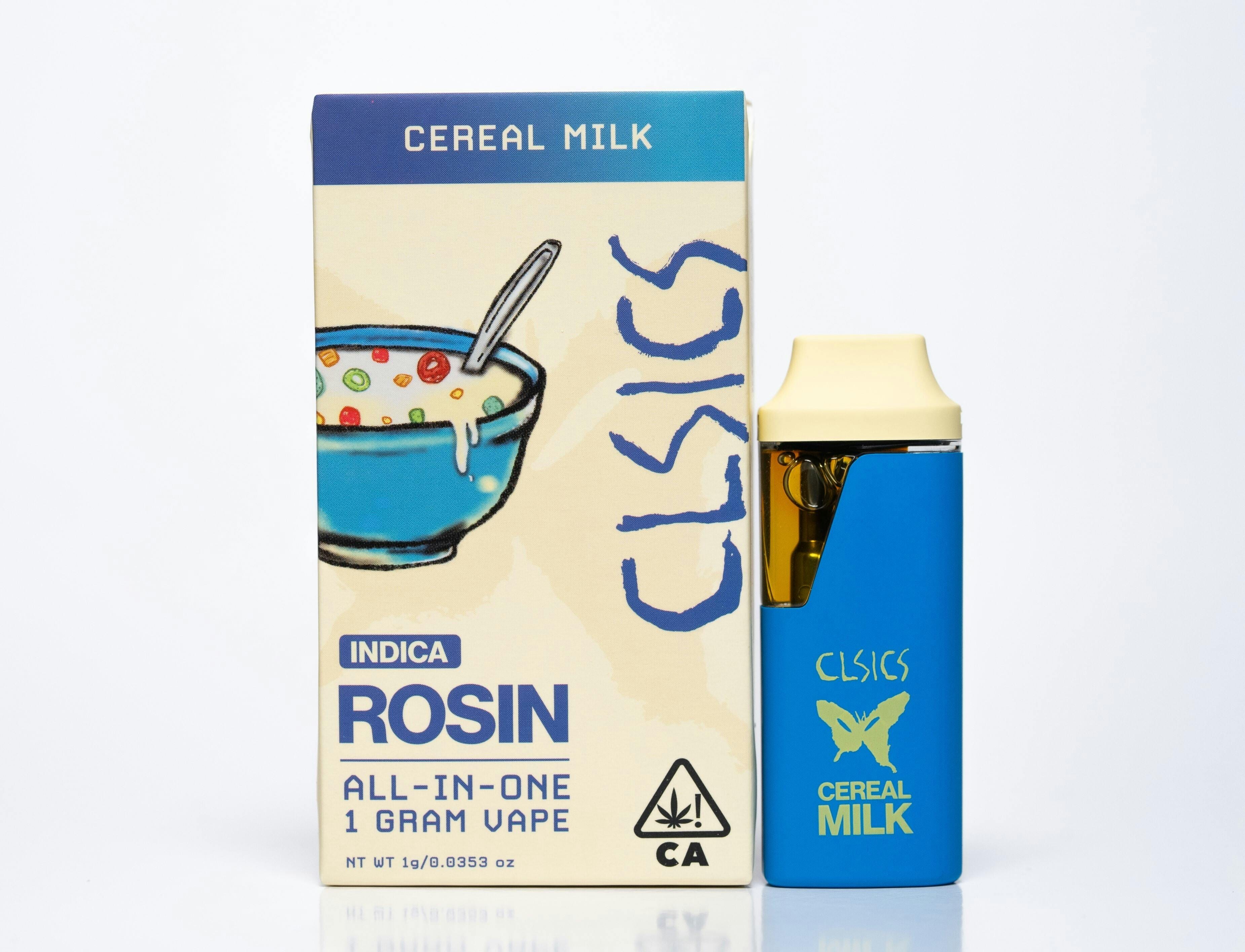 Cereal Milk - Live Rosin - Disposable - CLSICS - One Gram - $43.99 - Disposable Vape (All-In-One, Battery Built-In)