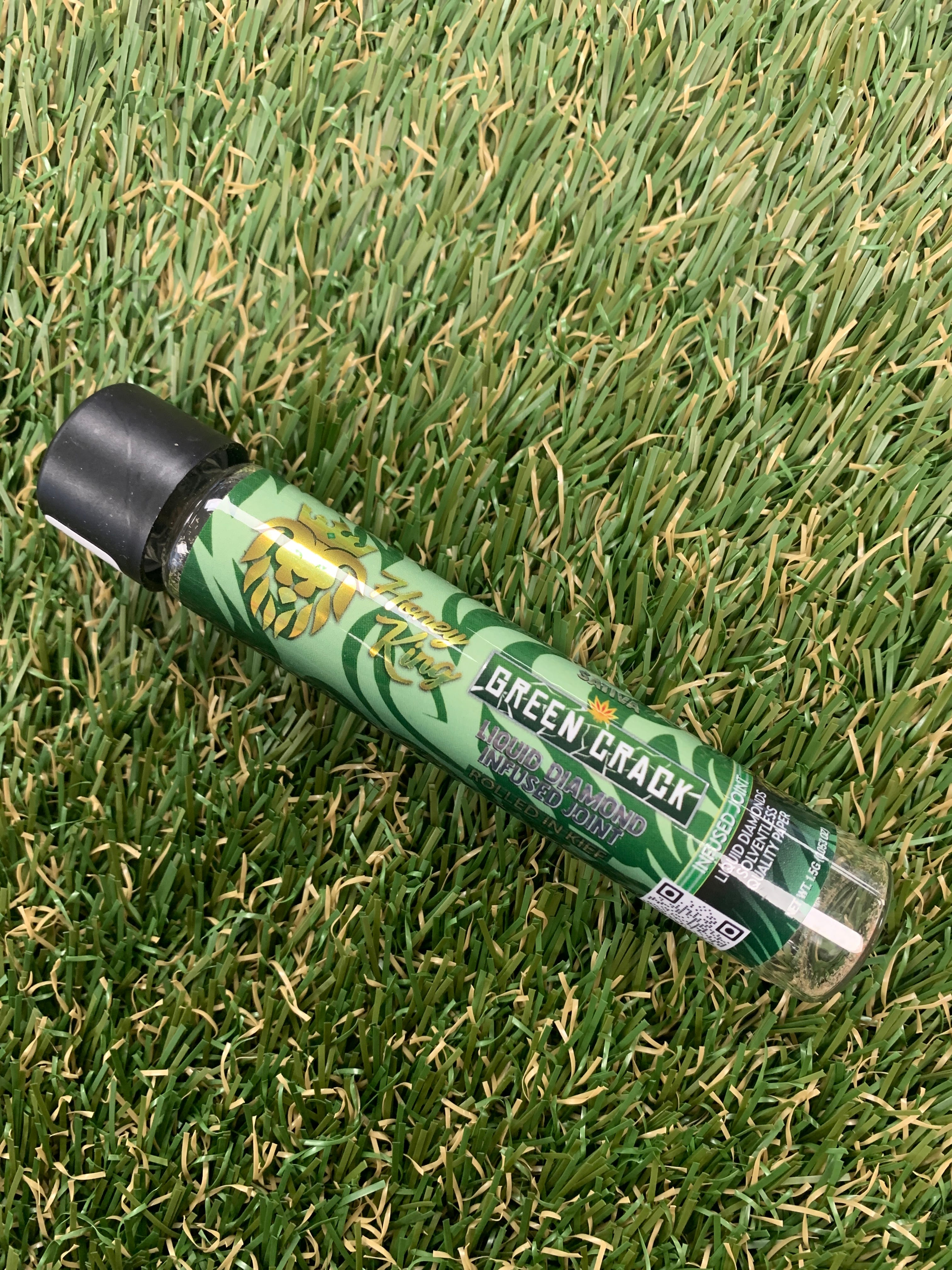 GREEN CRACK 1.5G INFUSED PREROLL - HONEY KING -  - $11.82 - Pre-Roll Infused