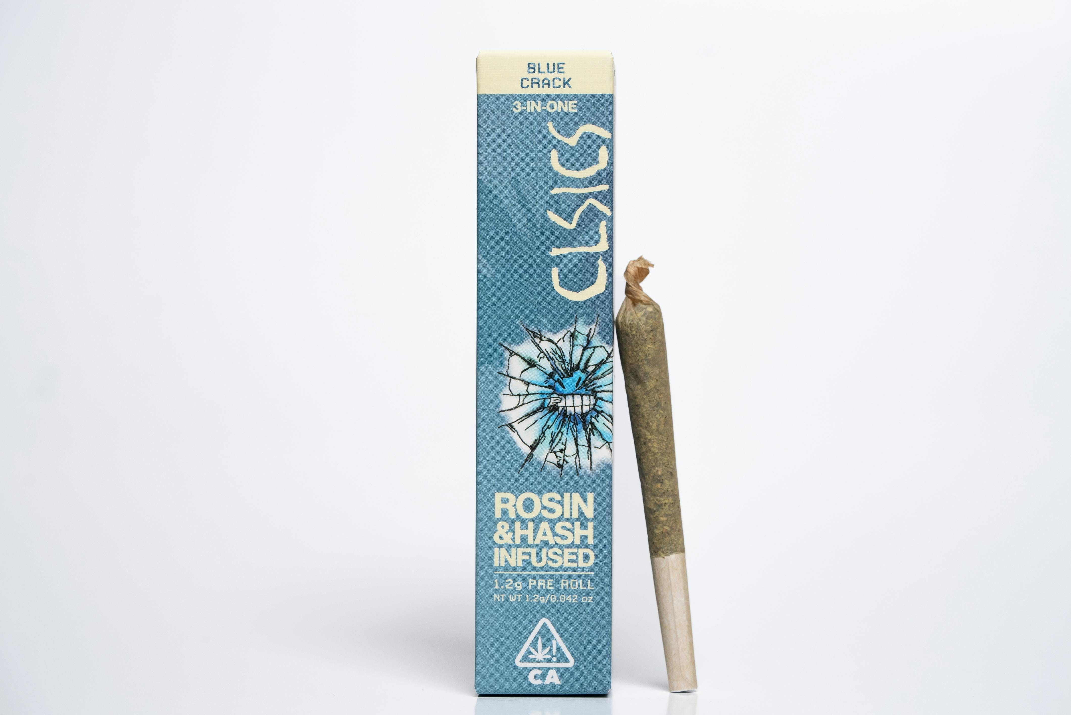 Blue Crack (S) - TRIFECTA 1.2g Hash/Rosin/Flower Infused Pre Roll - CLSICS Rosin & Rosin Infused Pre Rolls -  - $18.99 - Preroll