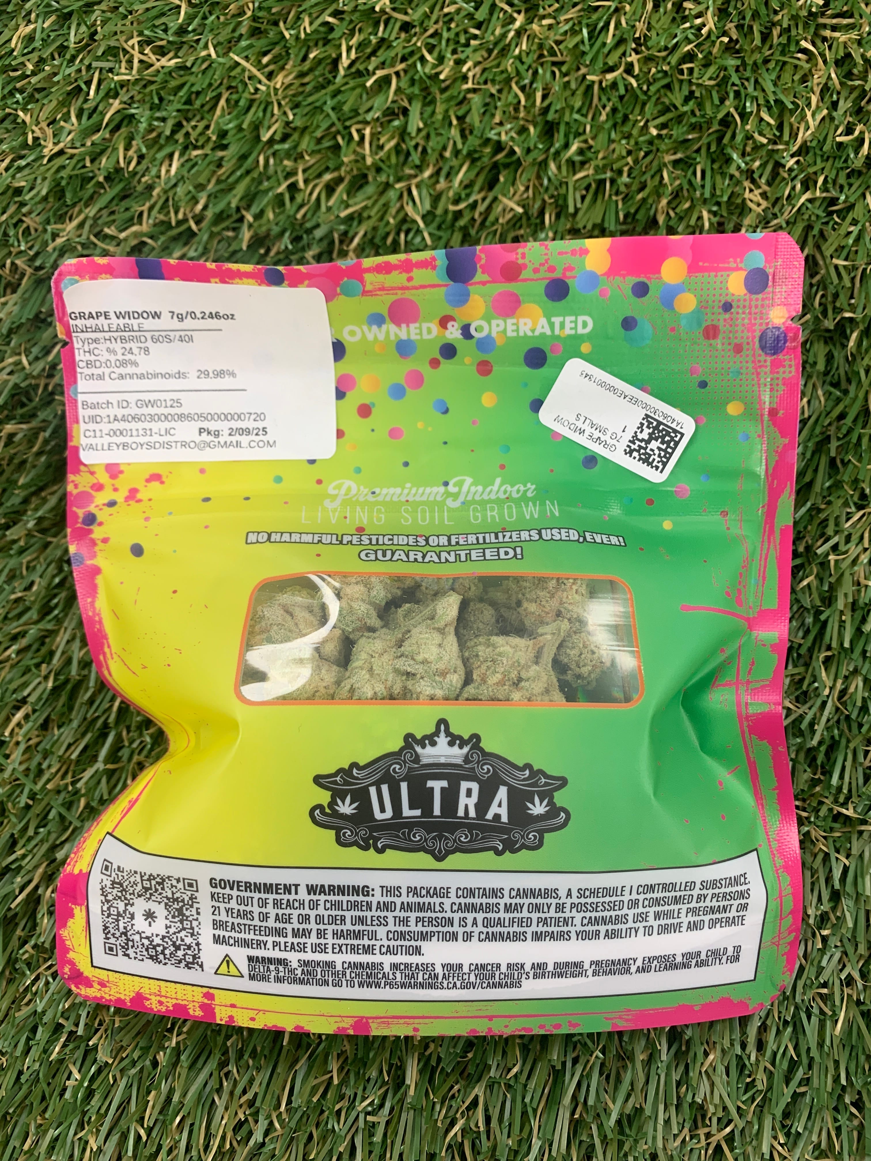 GRAPE WIDOW 7G - ULTRA -  - $20 - Flower