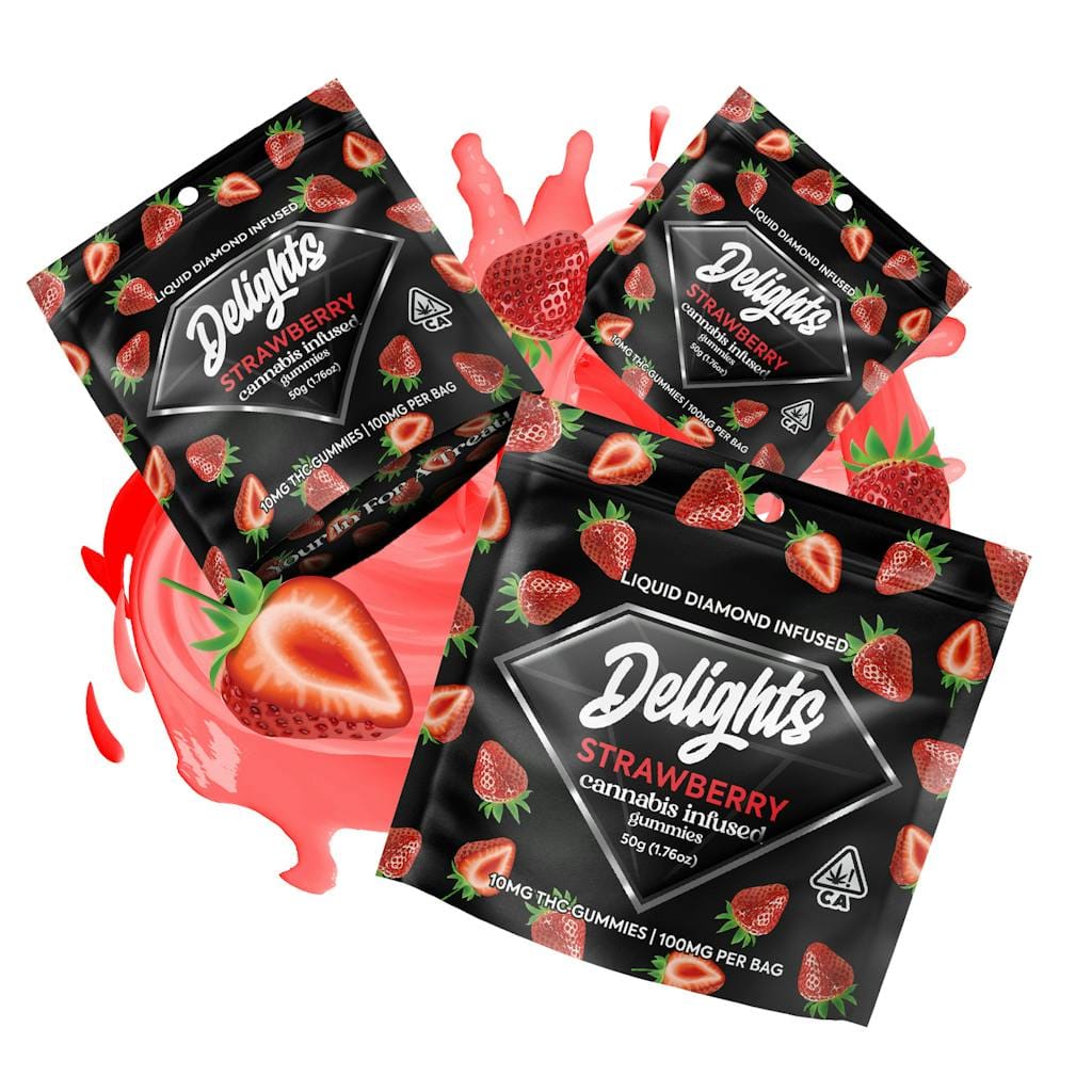 STRAWBERRY LIQUID DIAMONDS GUMMIES - DAB DADDY -  - $6 - Edibles