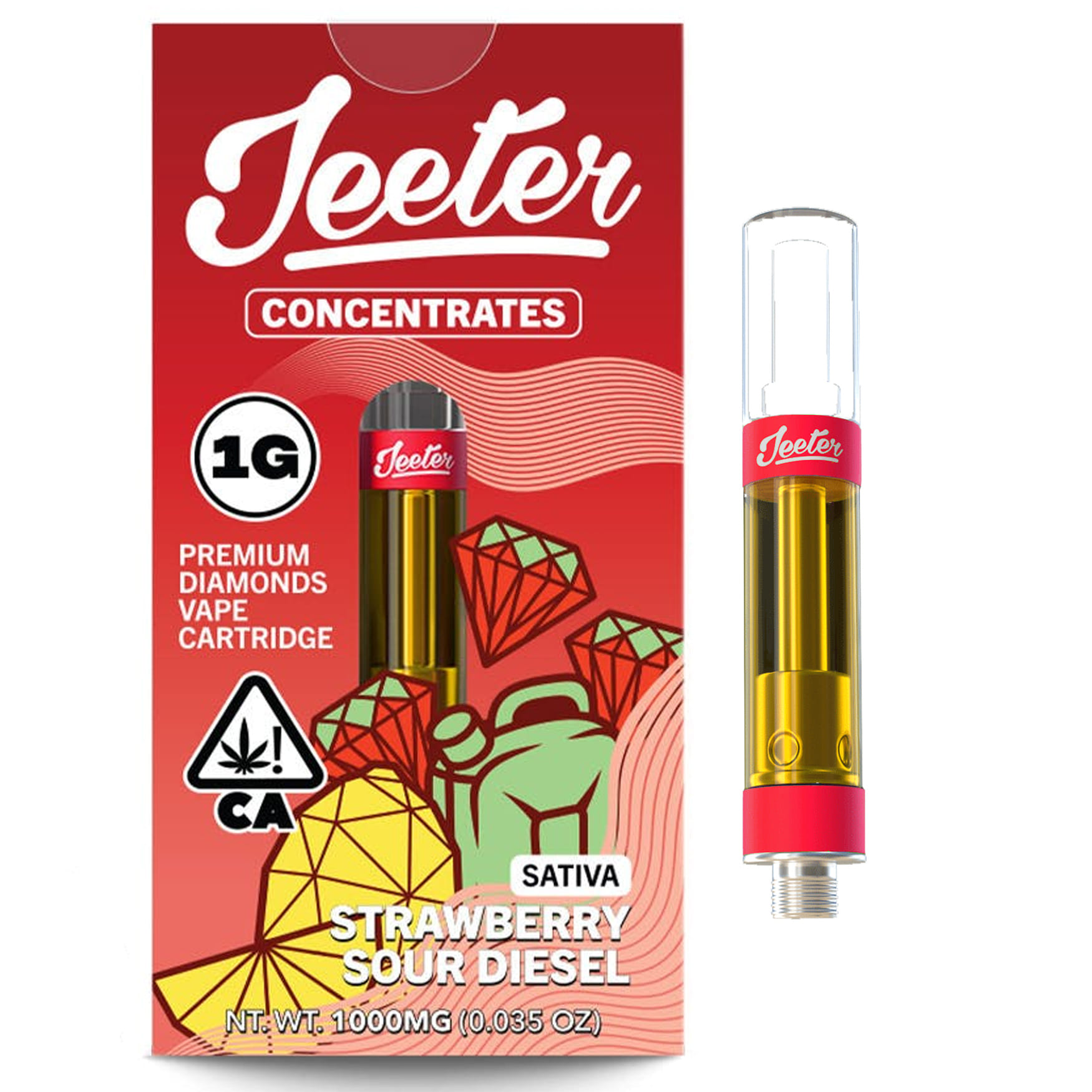 Strawberry Sour Diesel (S) 1g Juice - Jeeter - Strawberry Sour Diesel (S) - $28 - Vape Cartridge