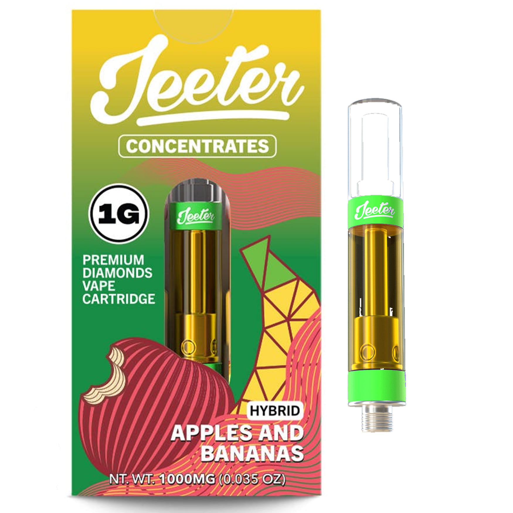 Apples & Bananas (H) 1g Juice - Jeeter - Apples & Bananas (H) - $28 - Vape Cartridge