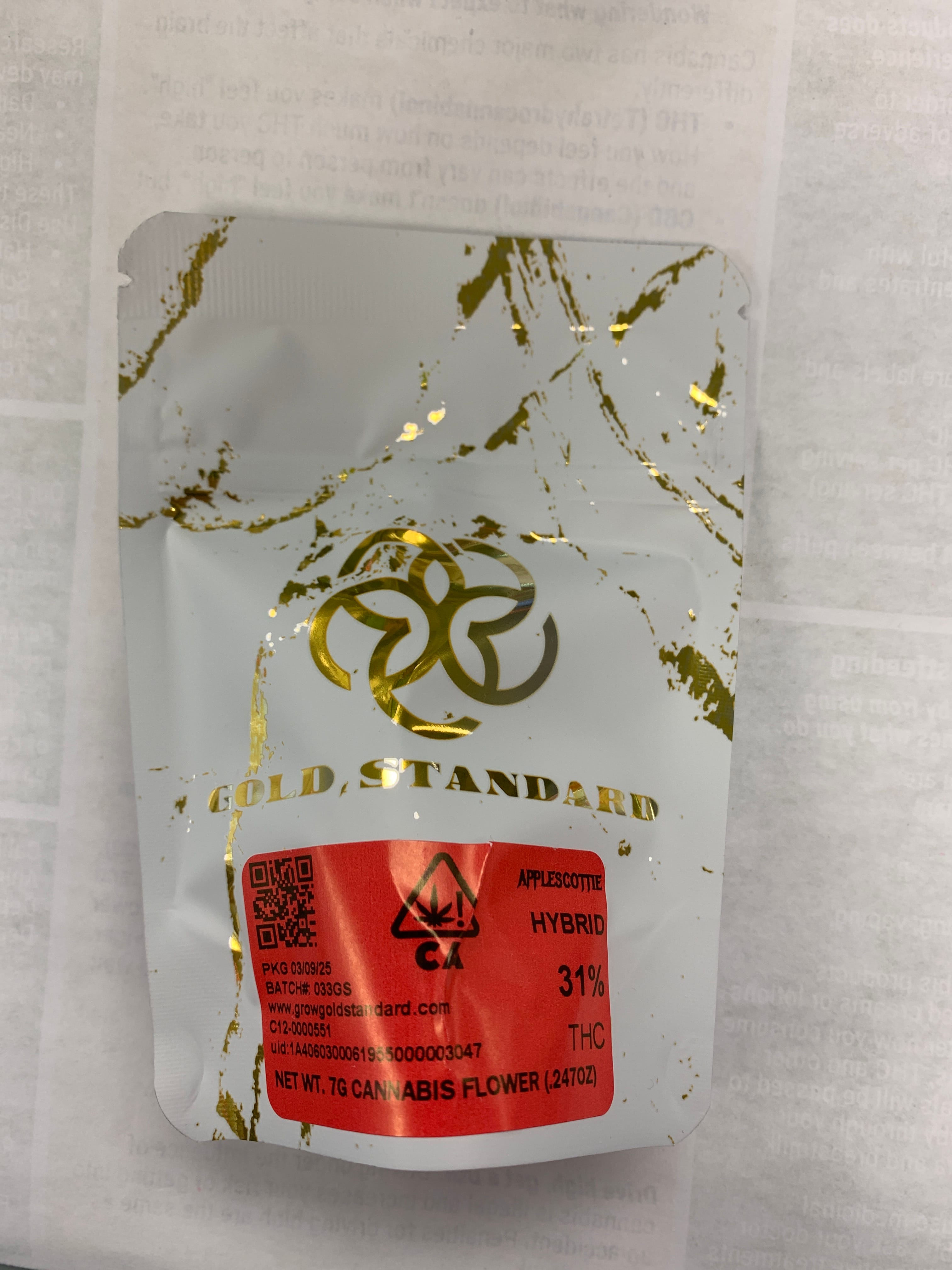 APPLESCOTTIE 7G - GOLD STANDARD -  - $32.25 - Flower