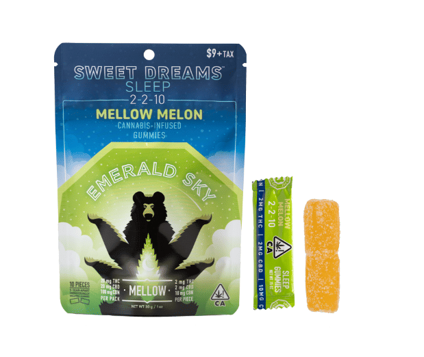 MELLOW MELON SWEET DREAMS GUMMIES | 10:2:2 CBN:CBD:THC | EMERALD SKY