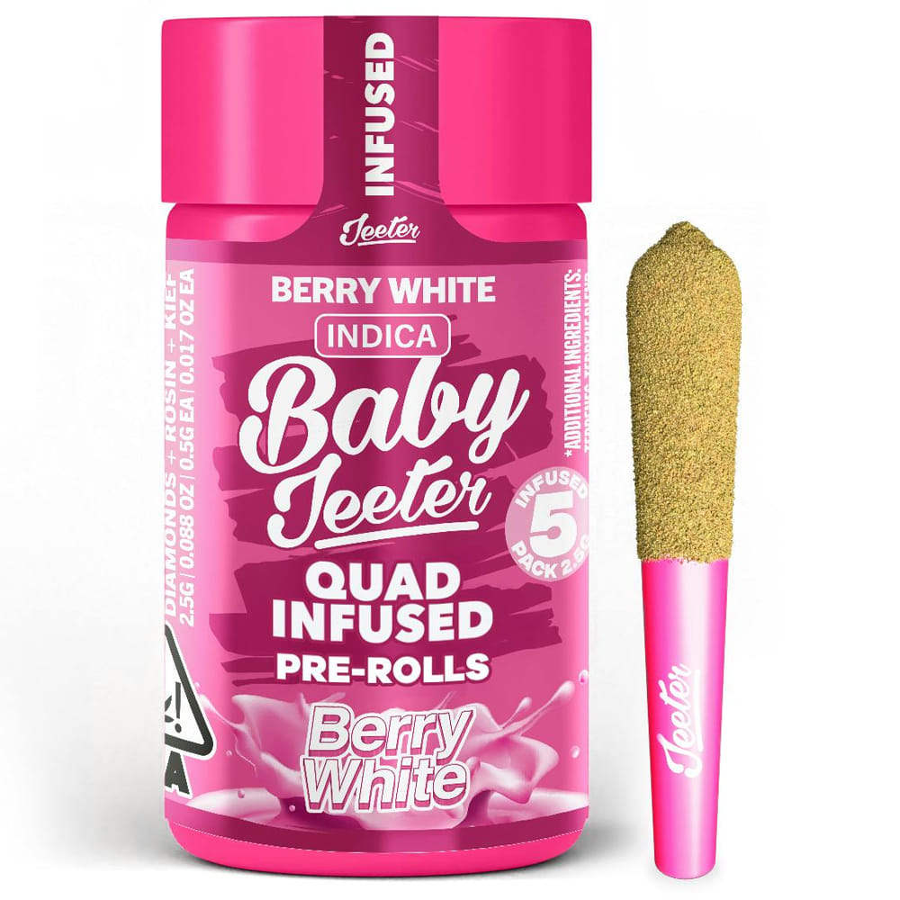 Berry White (I) Baby Infused 5pk *B2G1 EVERYDAY* - Jeeter - Berry White (I) Baby  Infused 5pk - $31.49 - Pre-Rolls