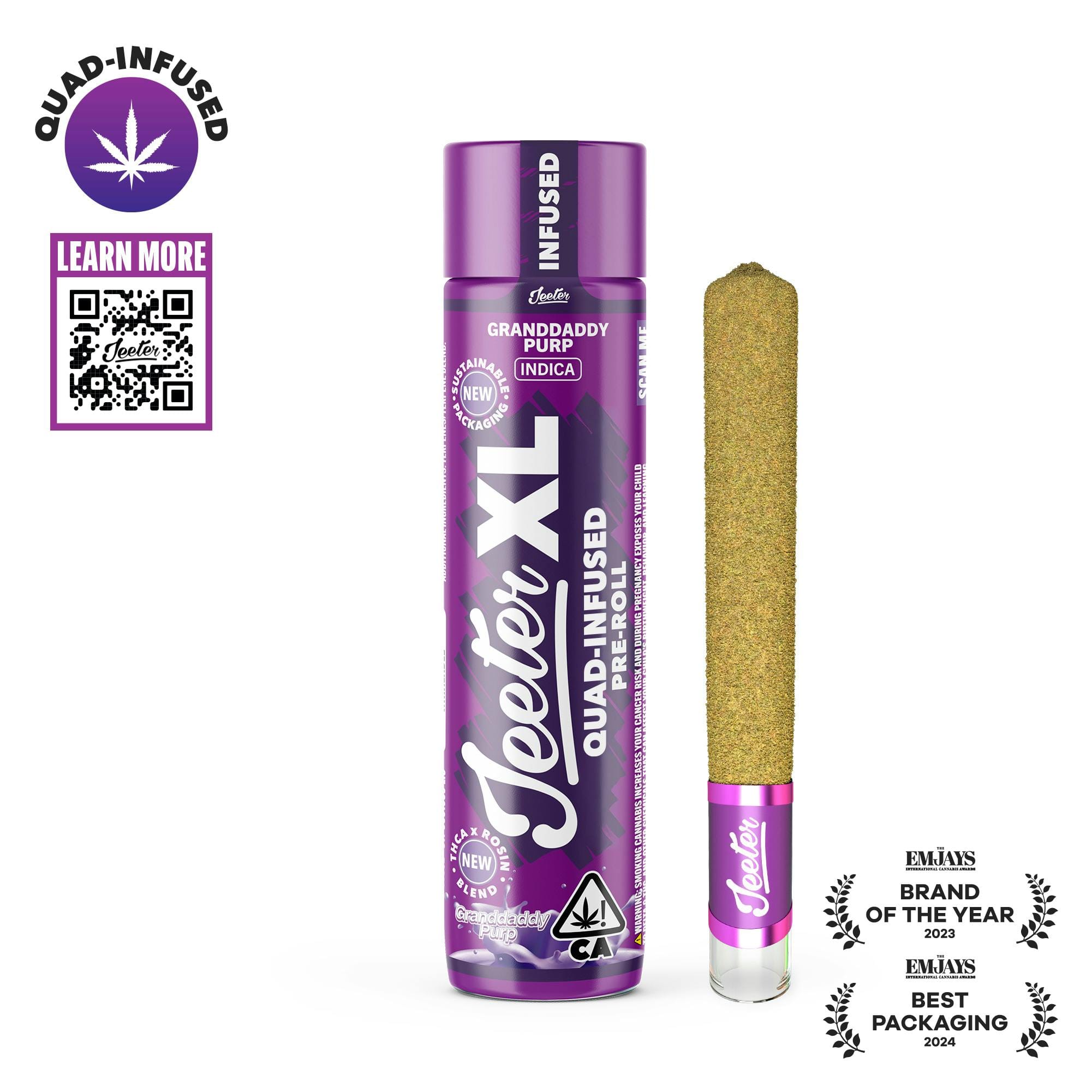 Jeeter: Granddady Purp Quad- Xl