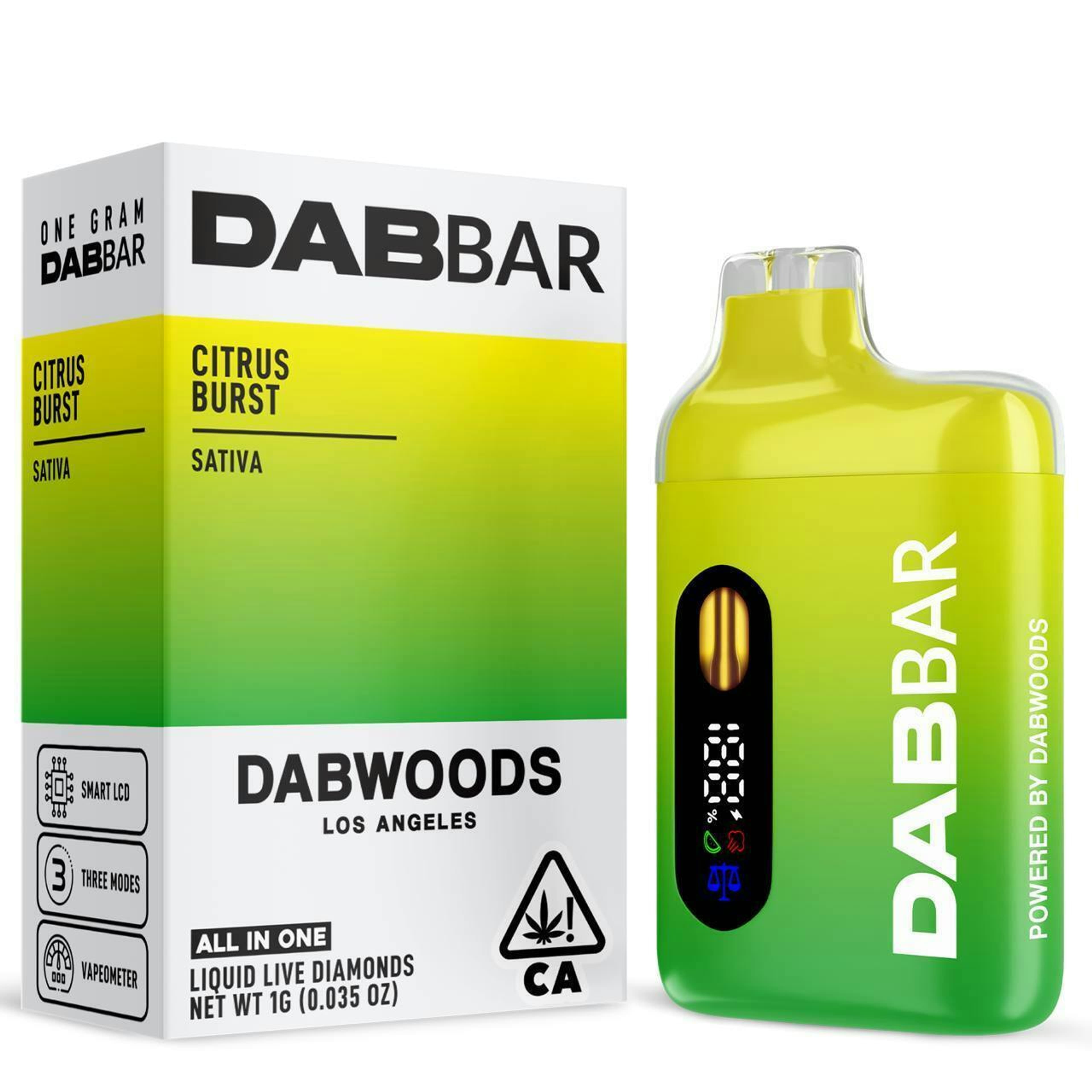 CITRUS BURST 1G- DABBAR 2.0 LIQUID DIAMOND - Dabwoods - - $36 - Vapes