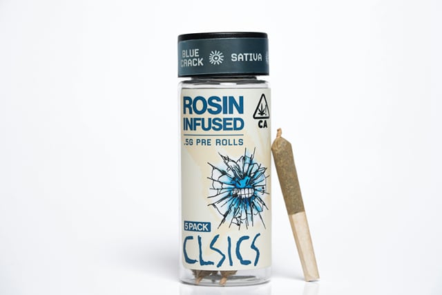 Blue Crack (S) - 5Pk .5g Rosin Infused Pre Rolls