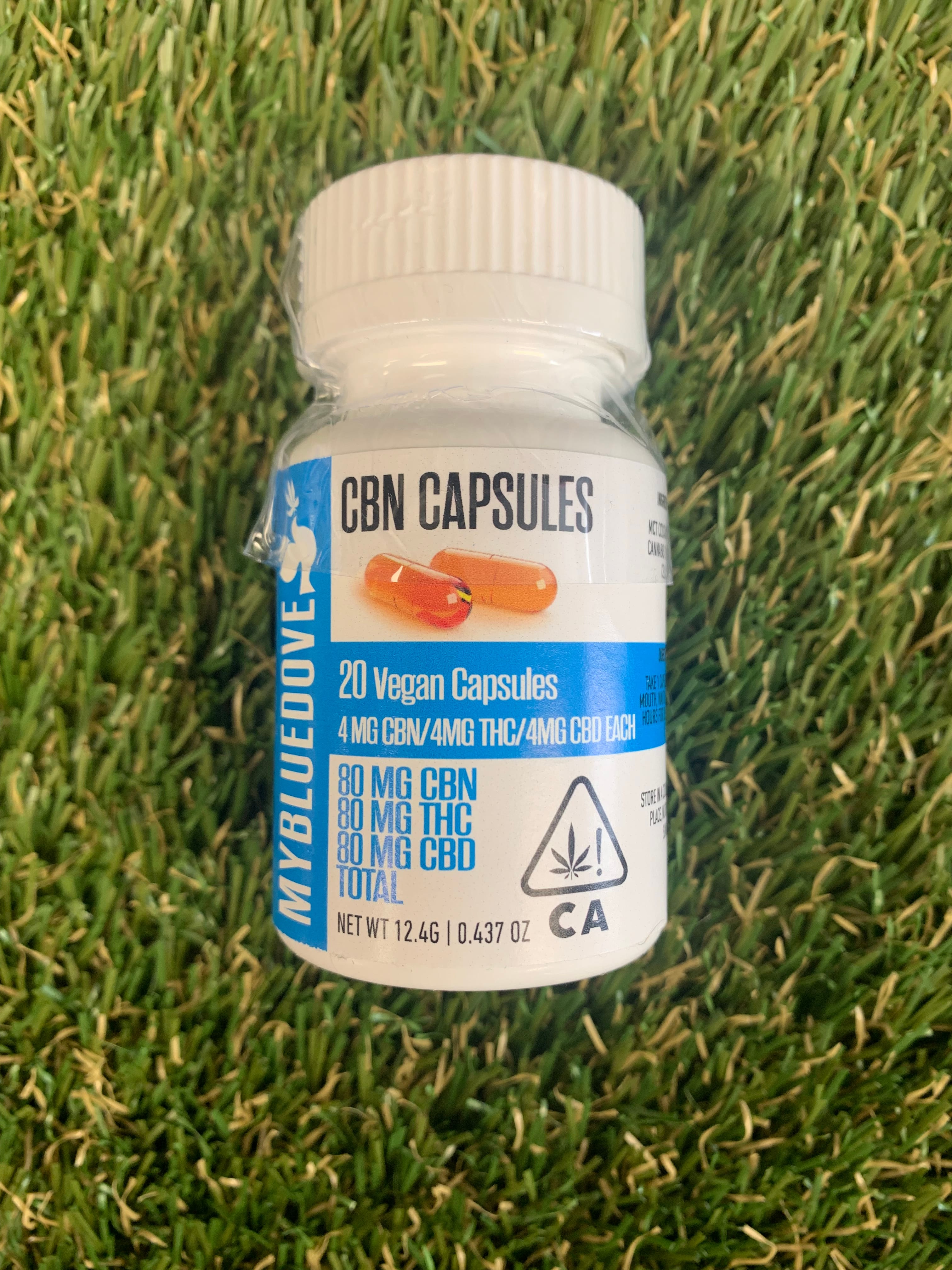 CBN:THC:CBD 80MG:80MG:80MG 20PK CAPSULES - My Blue Dove -  - $8.60 - Capsules