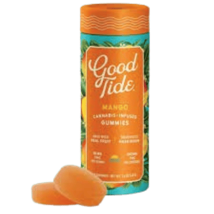 Mango - "Mellow" Solventless Hash Rosin Gummies - Edibles - Good Tide - 10 Gummies - $19.99 - Edibles