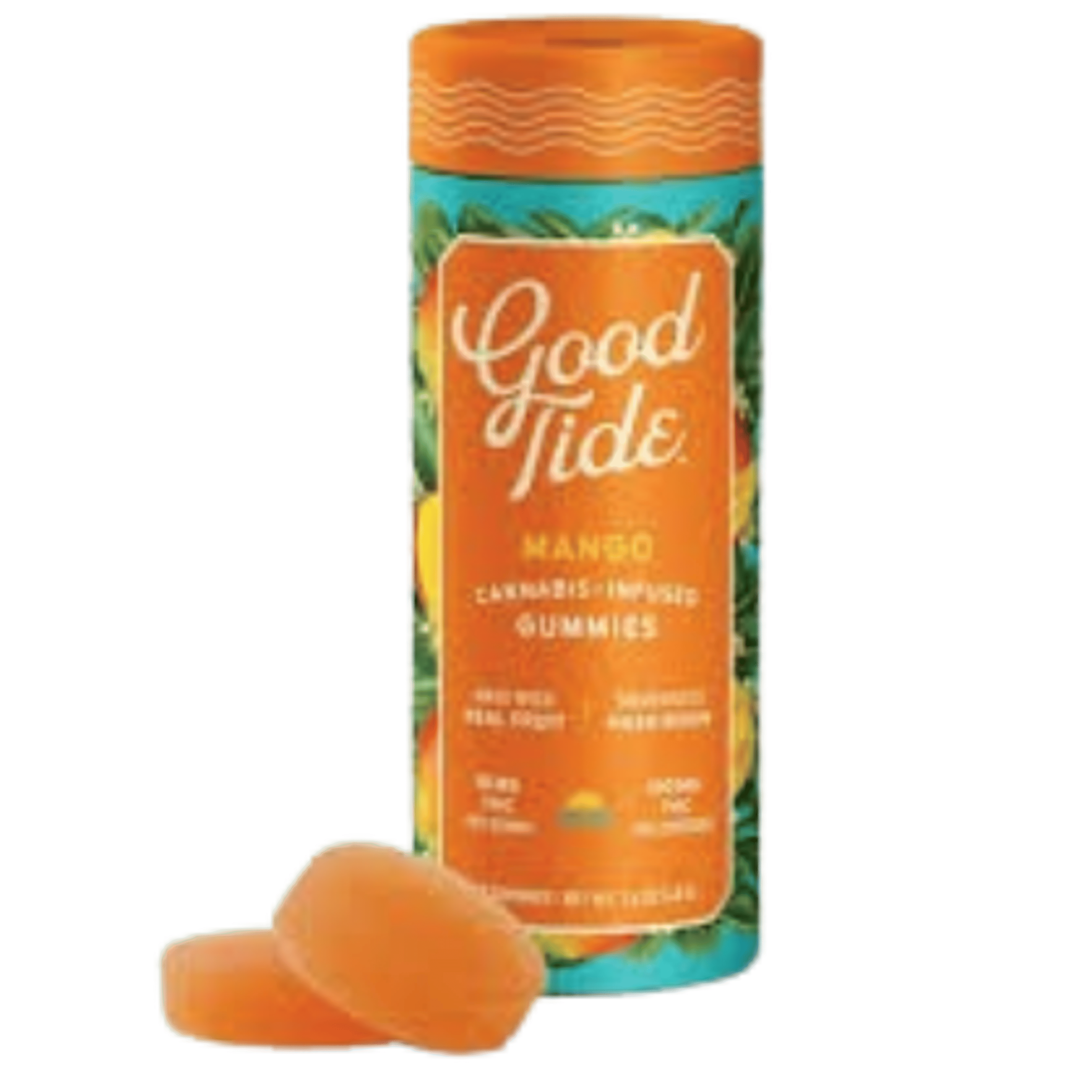 Mango - "Mellow" Solventless Hash Rosin Gummies - Edibles - Good Tide - 10 Gummies - $19.99 - Edibles